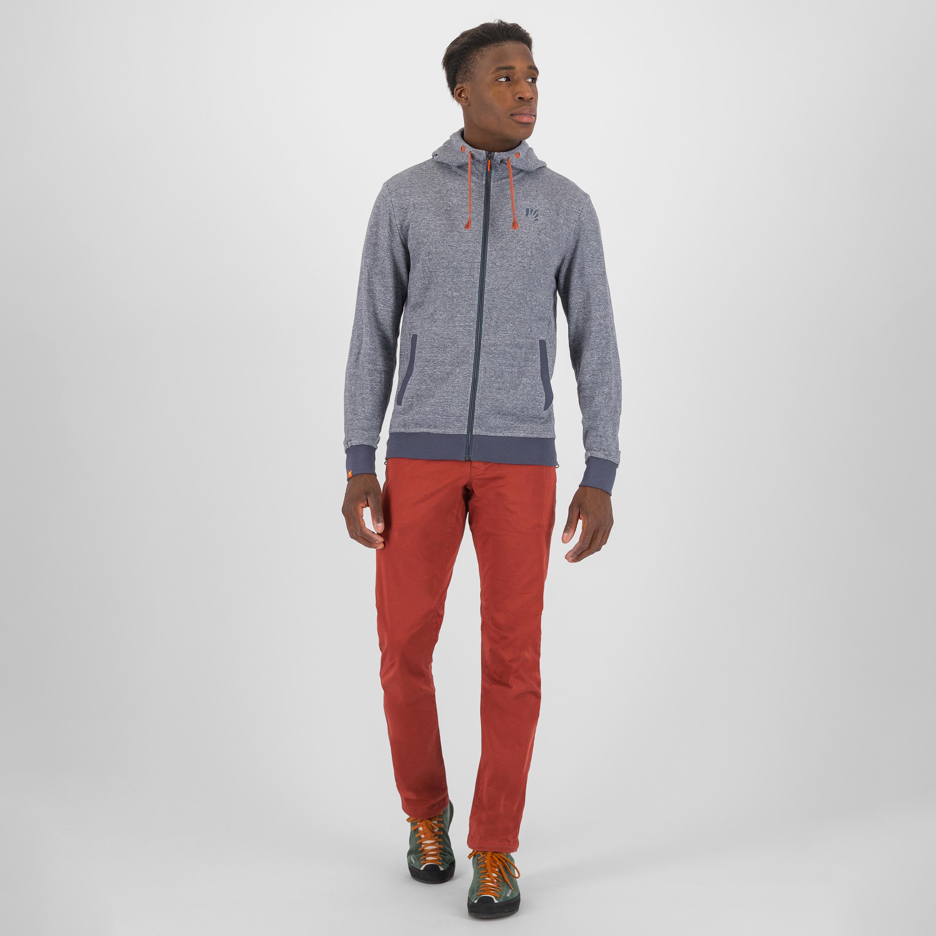 Totoga hemp full-zip hoodie - ombre blue melange - karpos