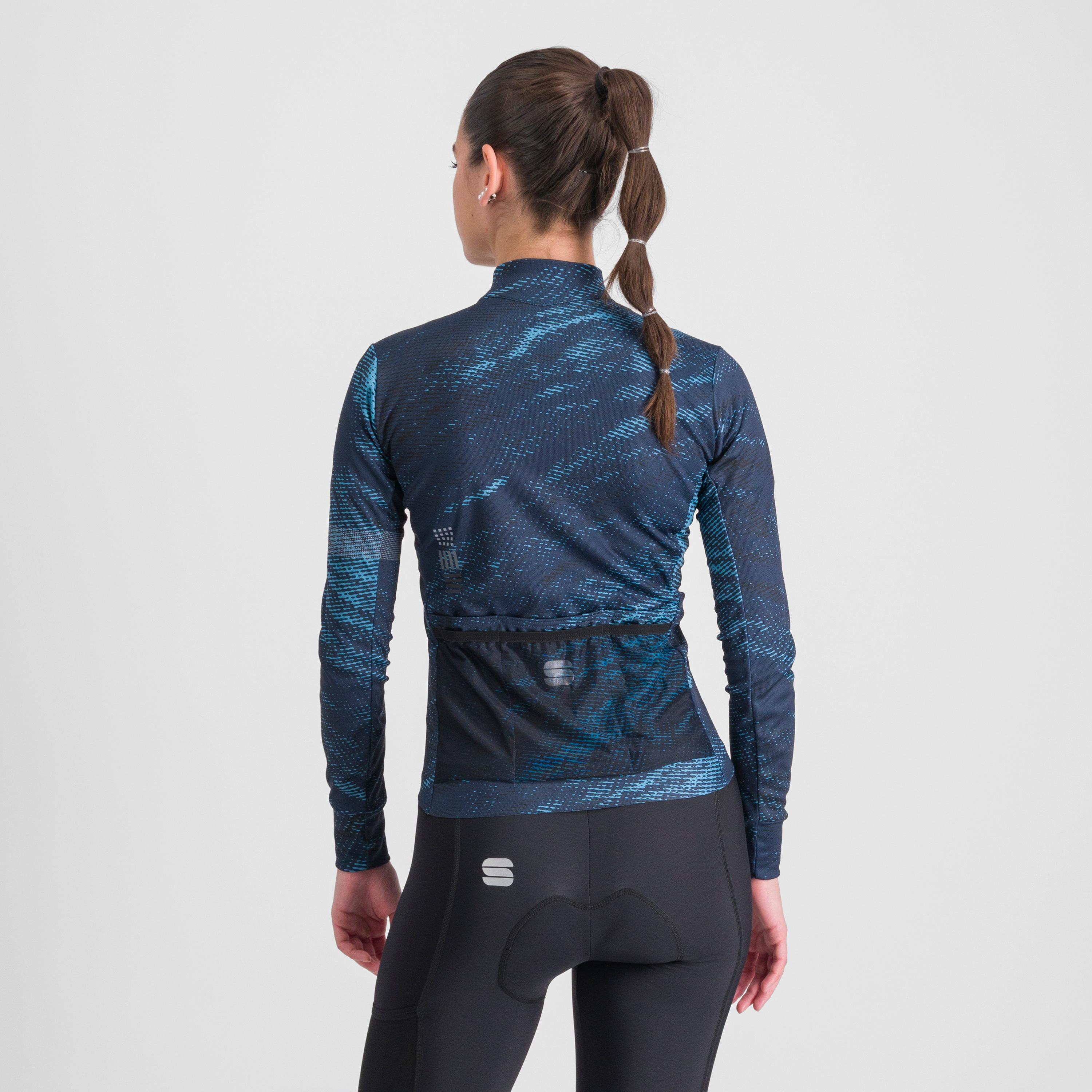 Cliff supergiara w thermal jersey - galaxy blue berry blue black - sportful
