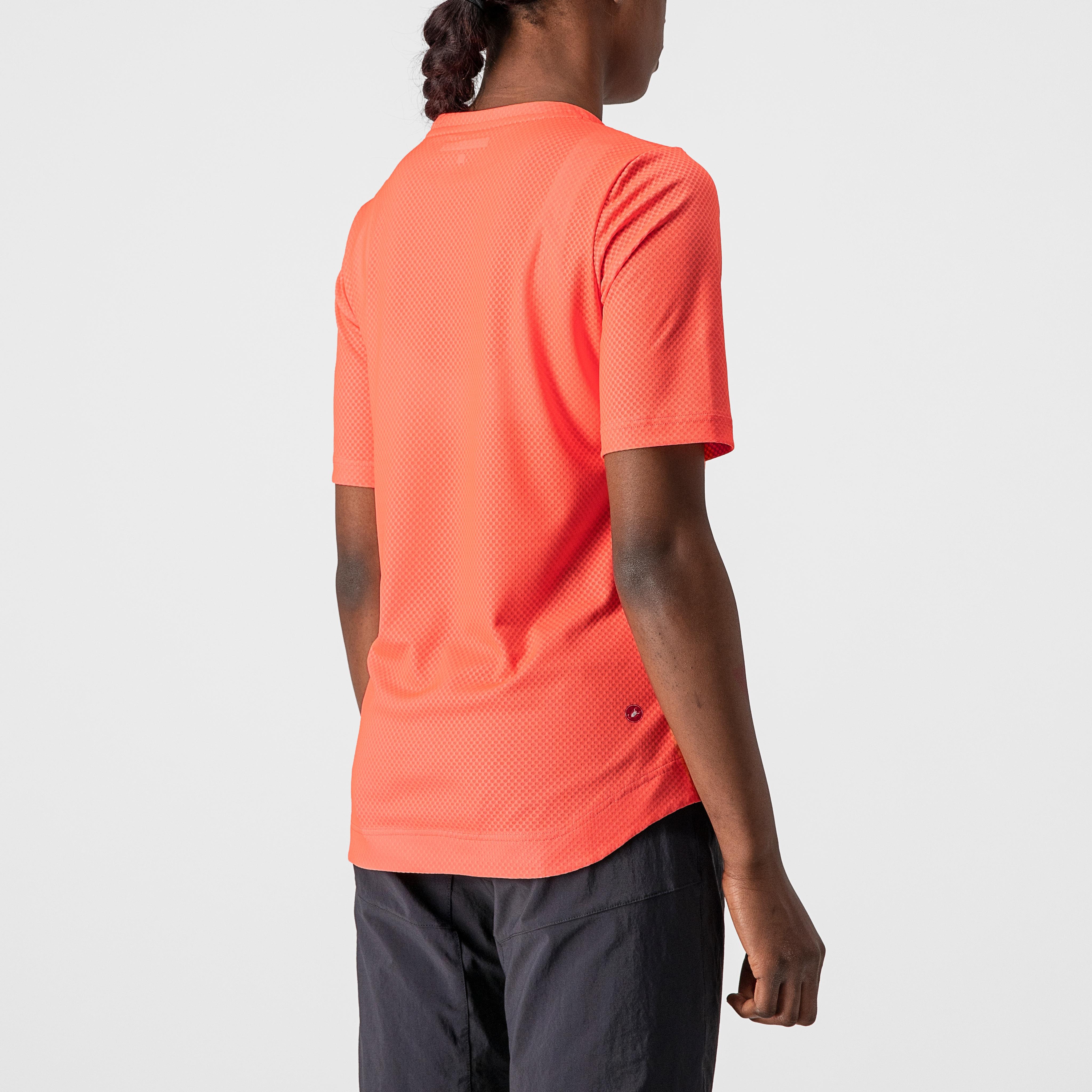 Trail tech w tee - coral flash - castelli
