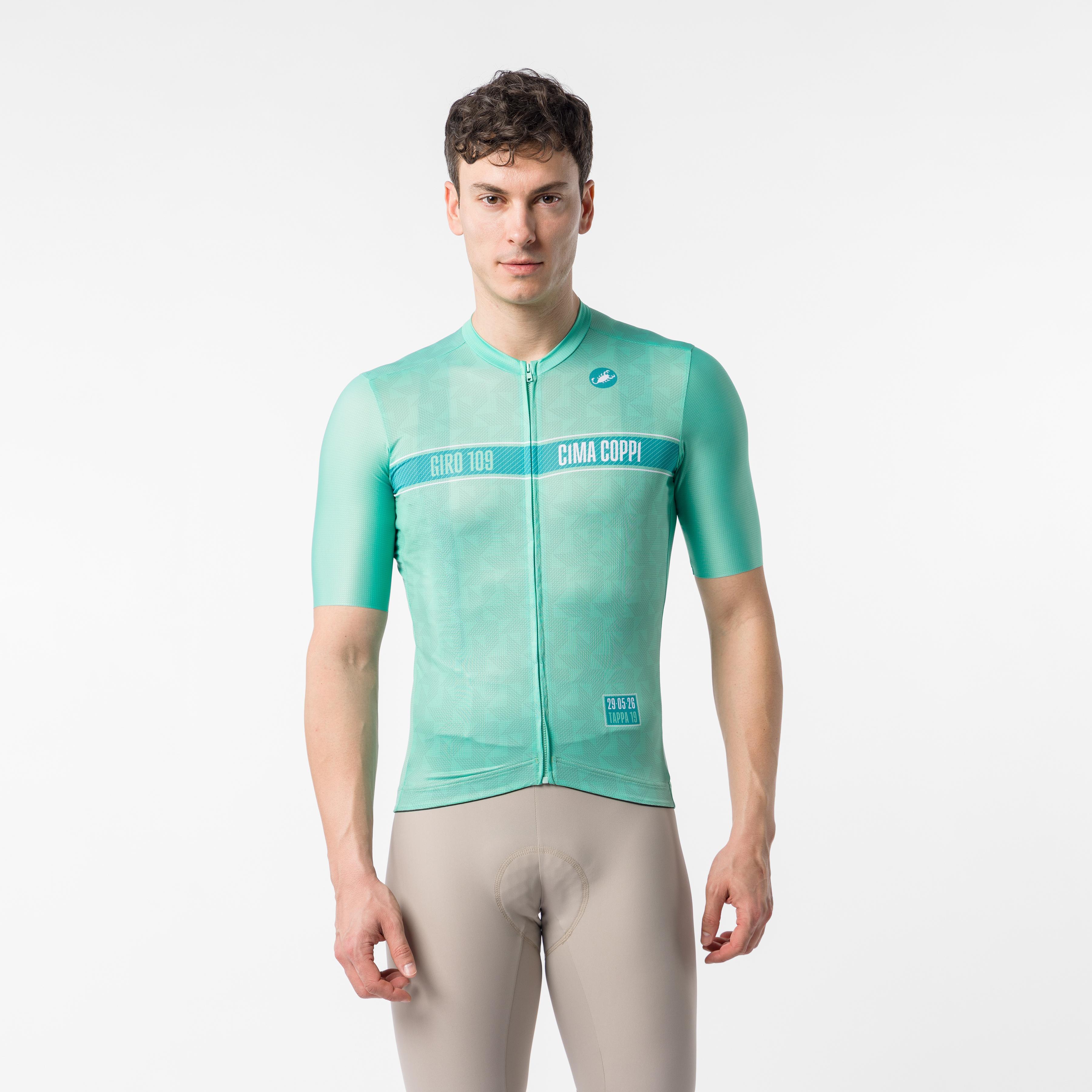 #giro109 cima coppi jersey - jade green - castelli