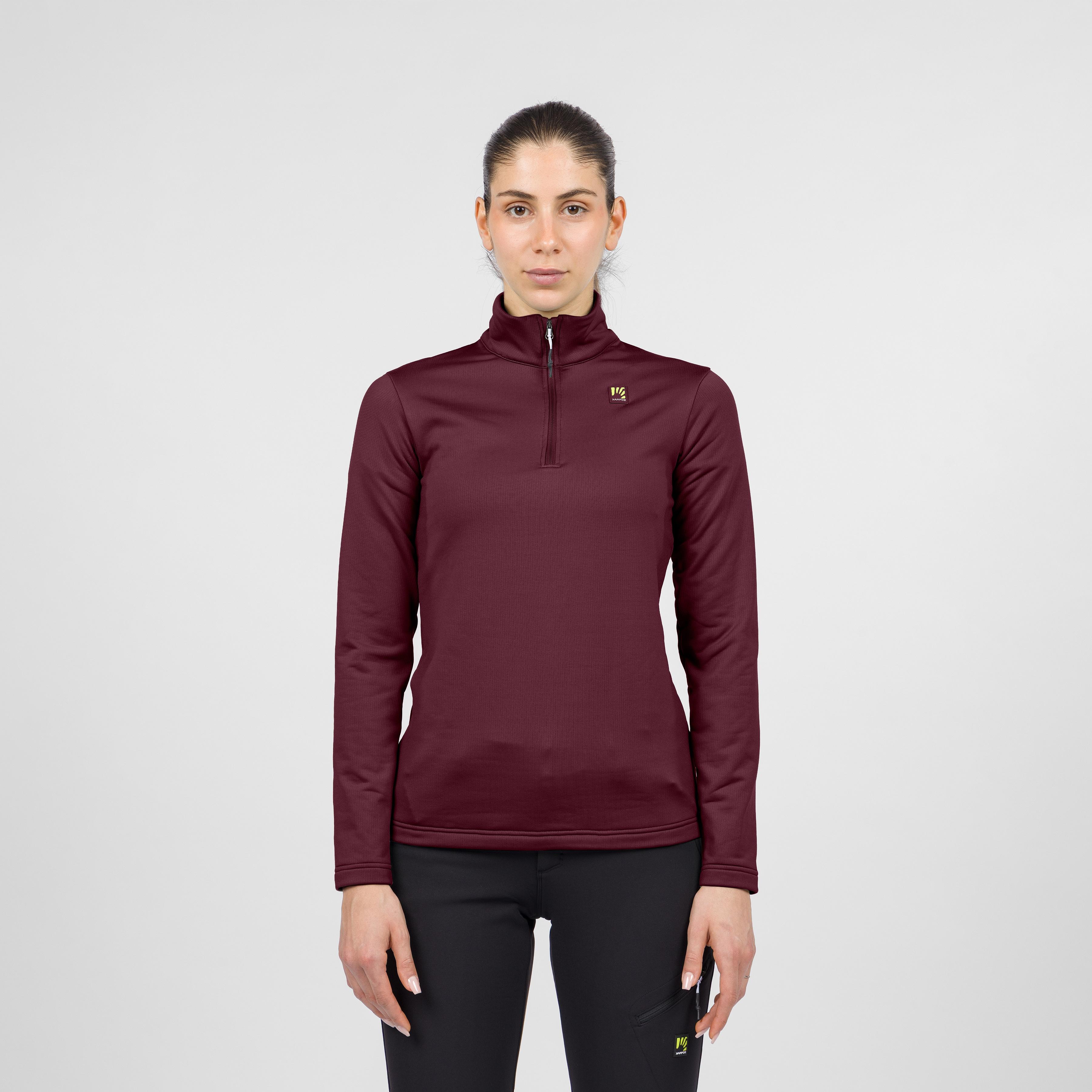 Pizzocco evo w half zip fleece - crimson - karpos