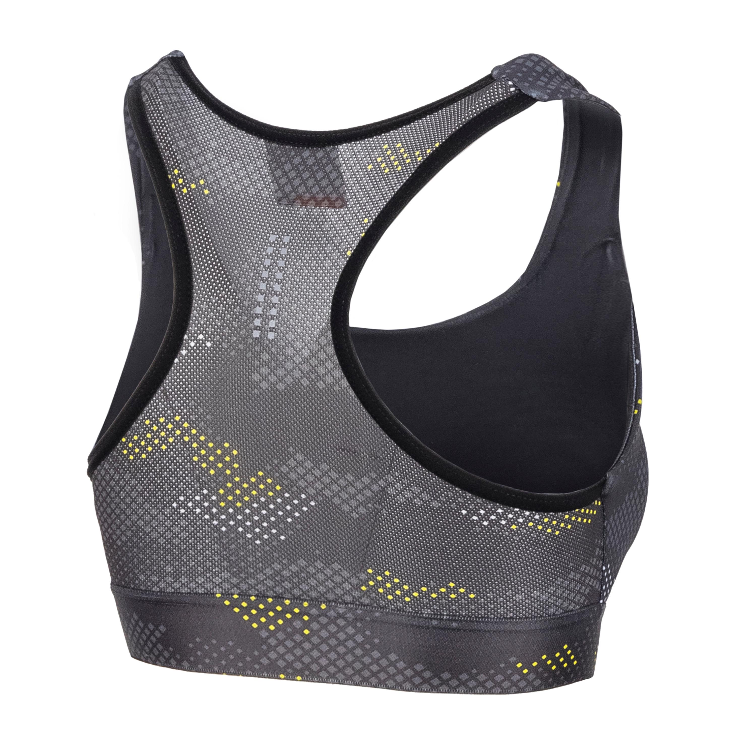 Doro cardio bra - dark grey/yellow - sportful