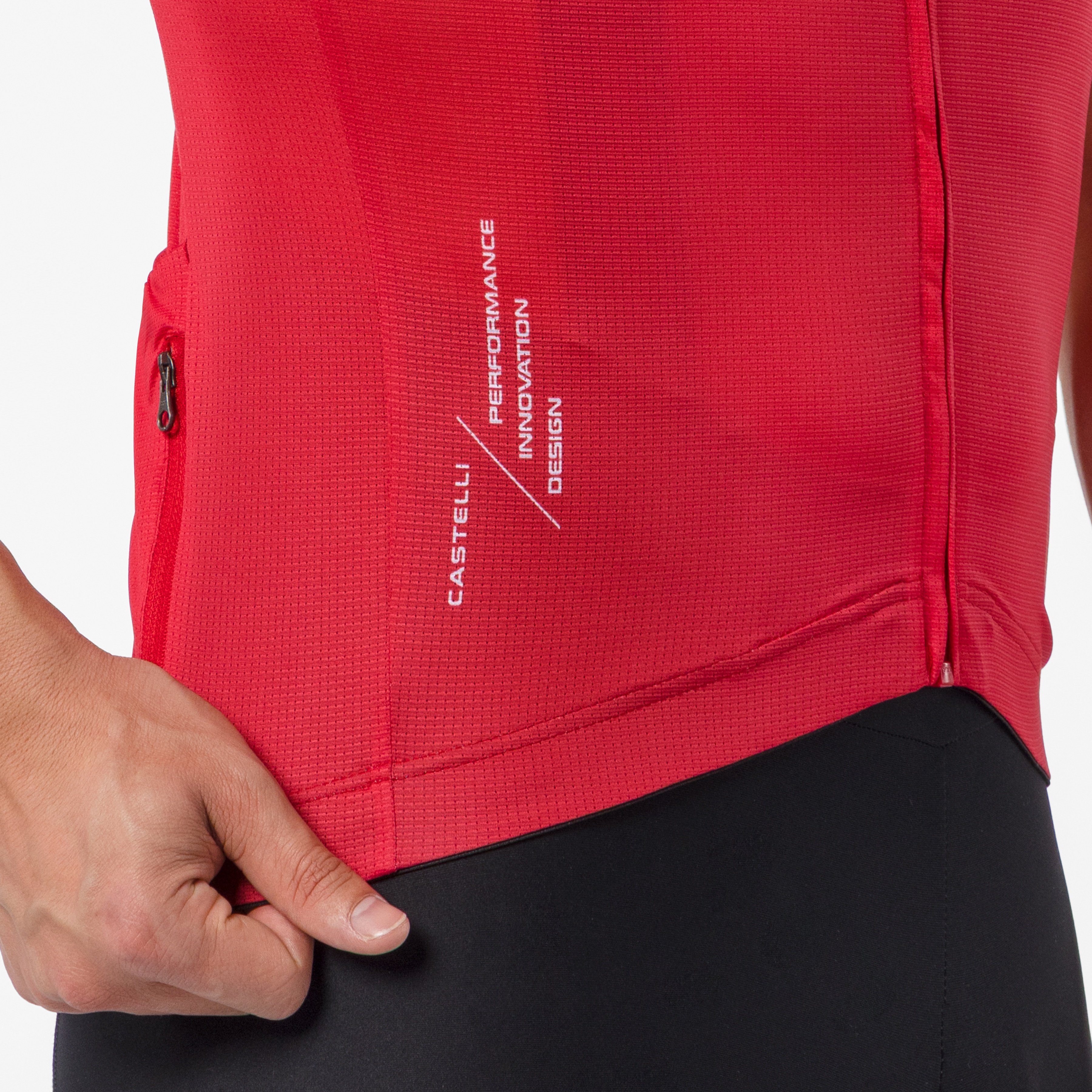 Quadro jersey - rich red/white - castelli