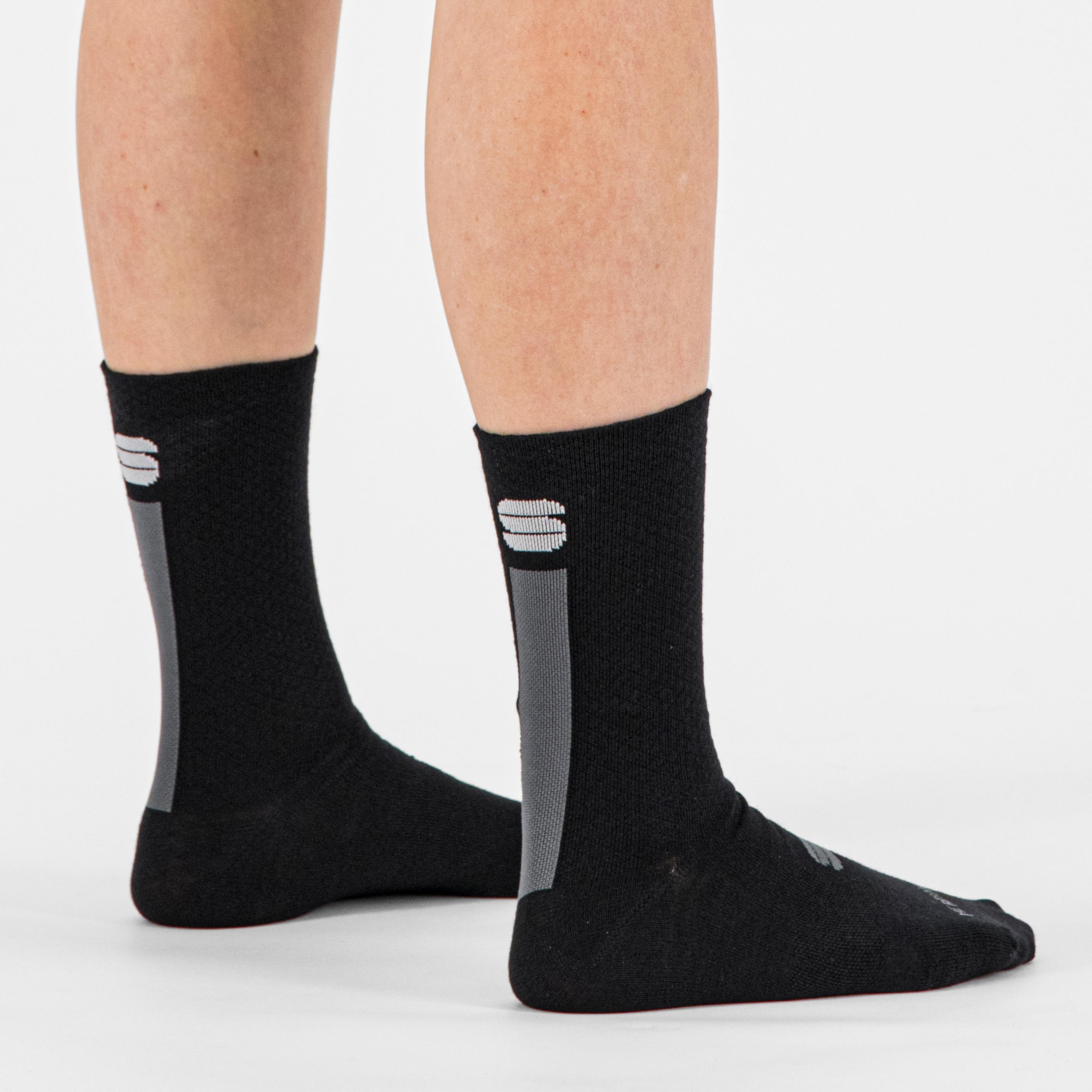 Wool woman 16 socks - black anthracite - sportful