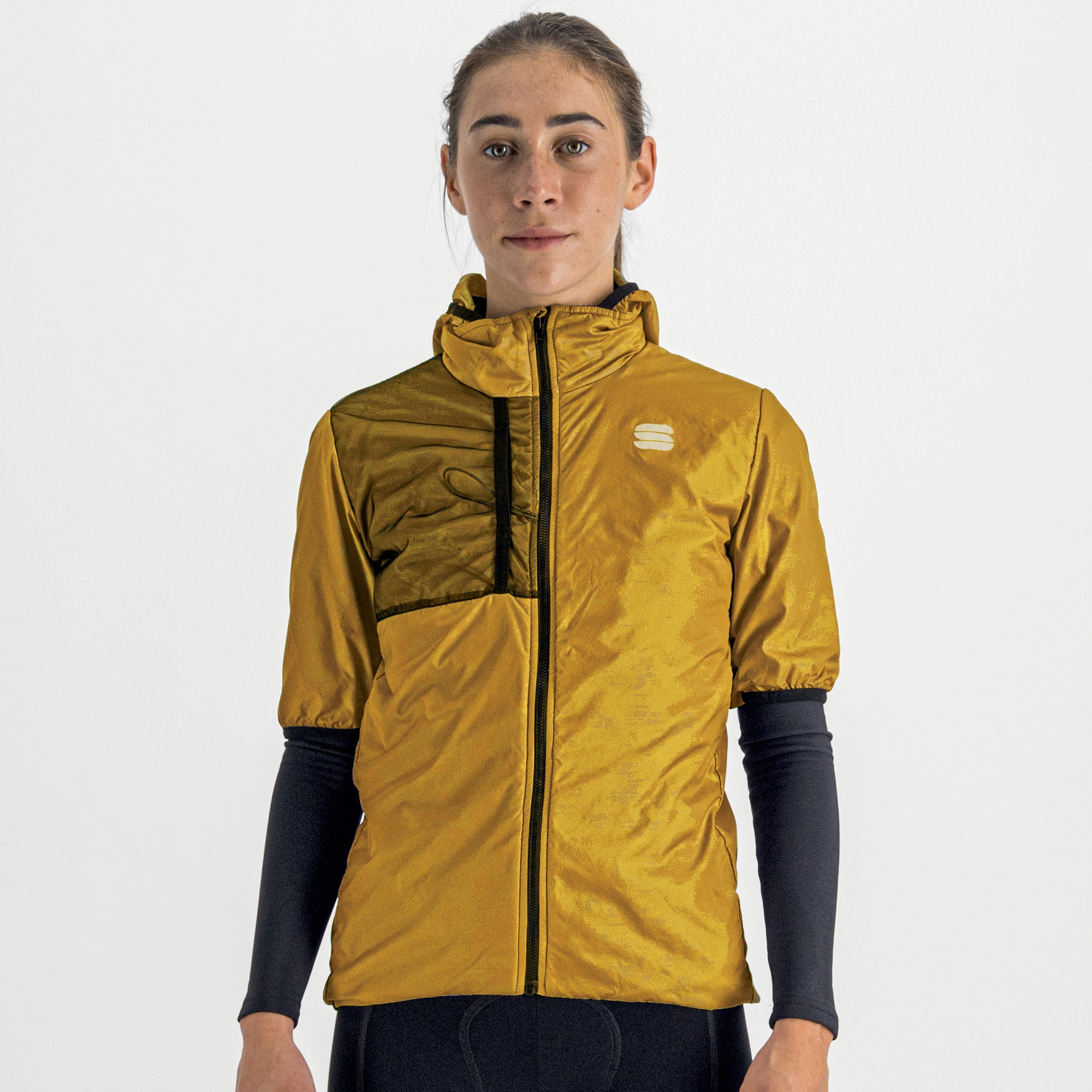 Supergiara w puffy short sleeve - dark gold - sportful