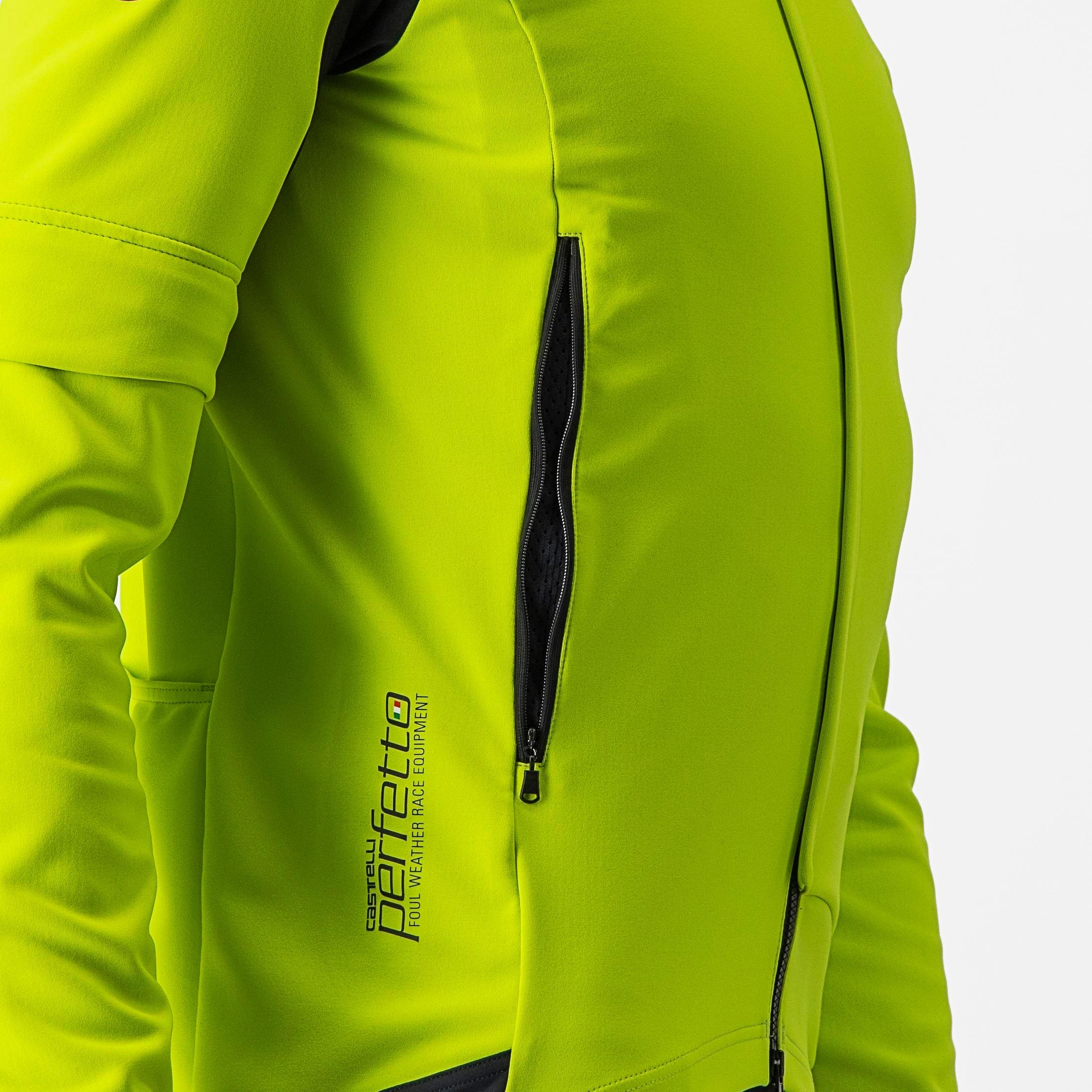 Perfetto ros 2 convertible jacket - electric lime/dark gray - castelli