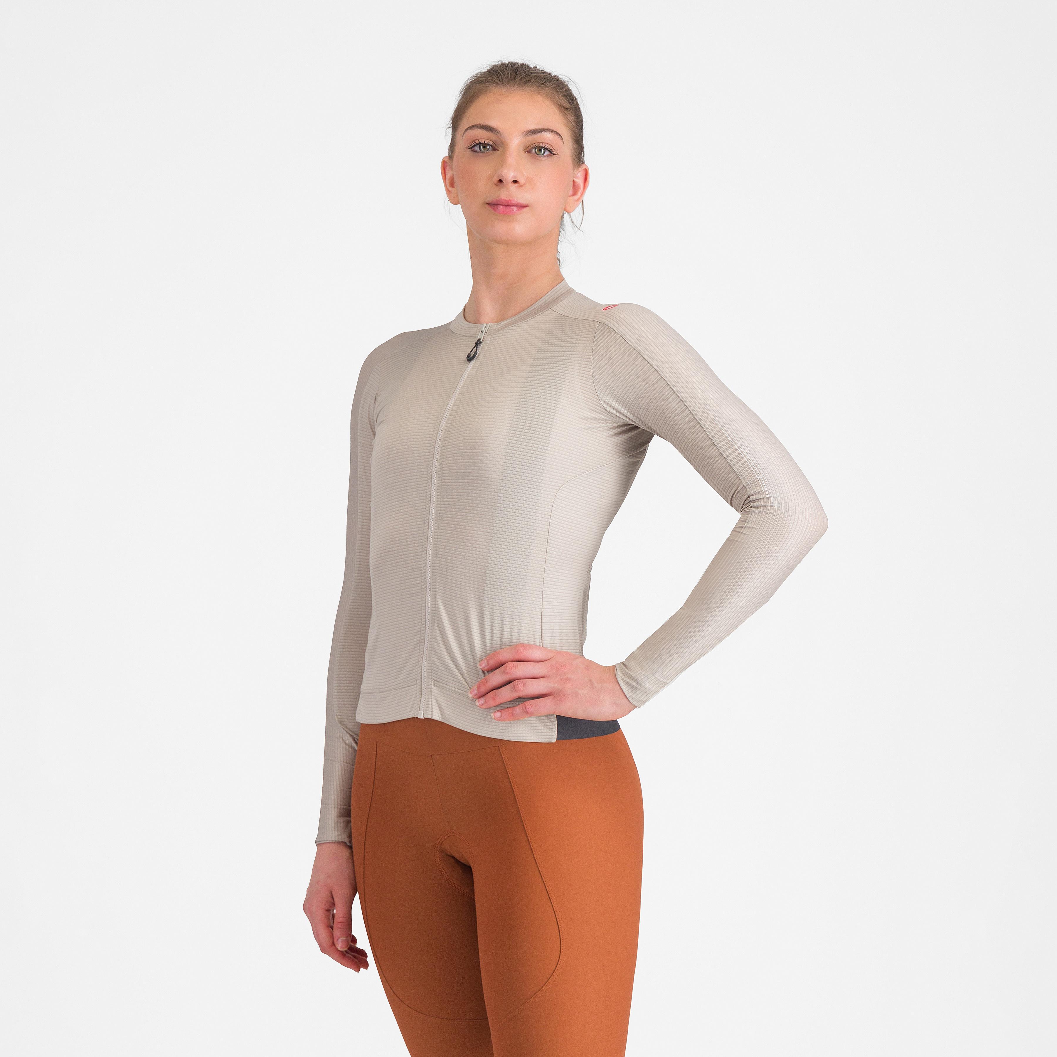 Espresso w long sleeve jersey - silver moon/dark gray - castelli