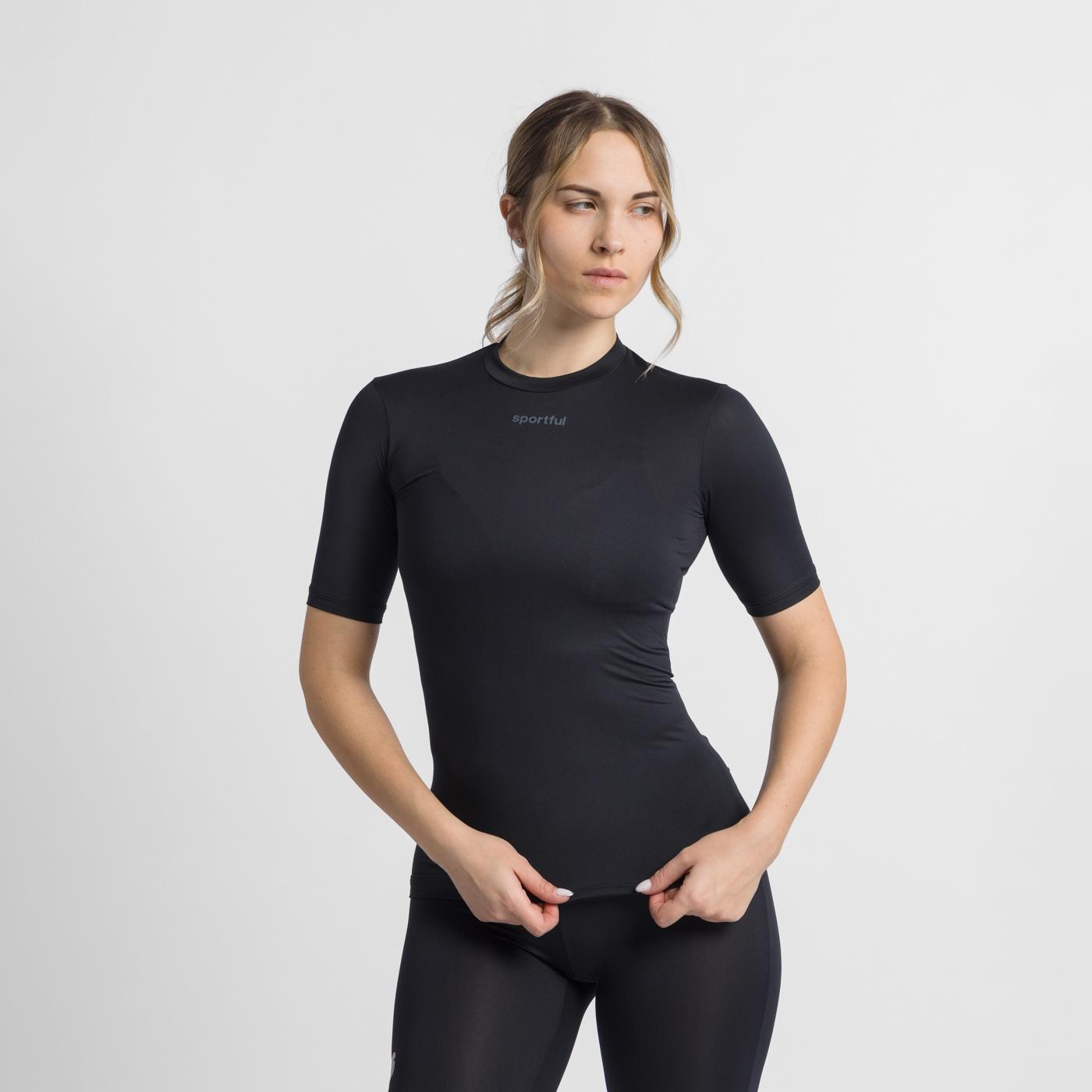 Light w tee short sleeves - black - sportful