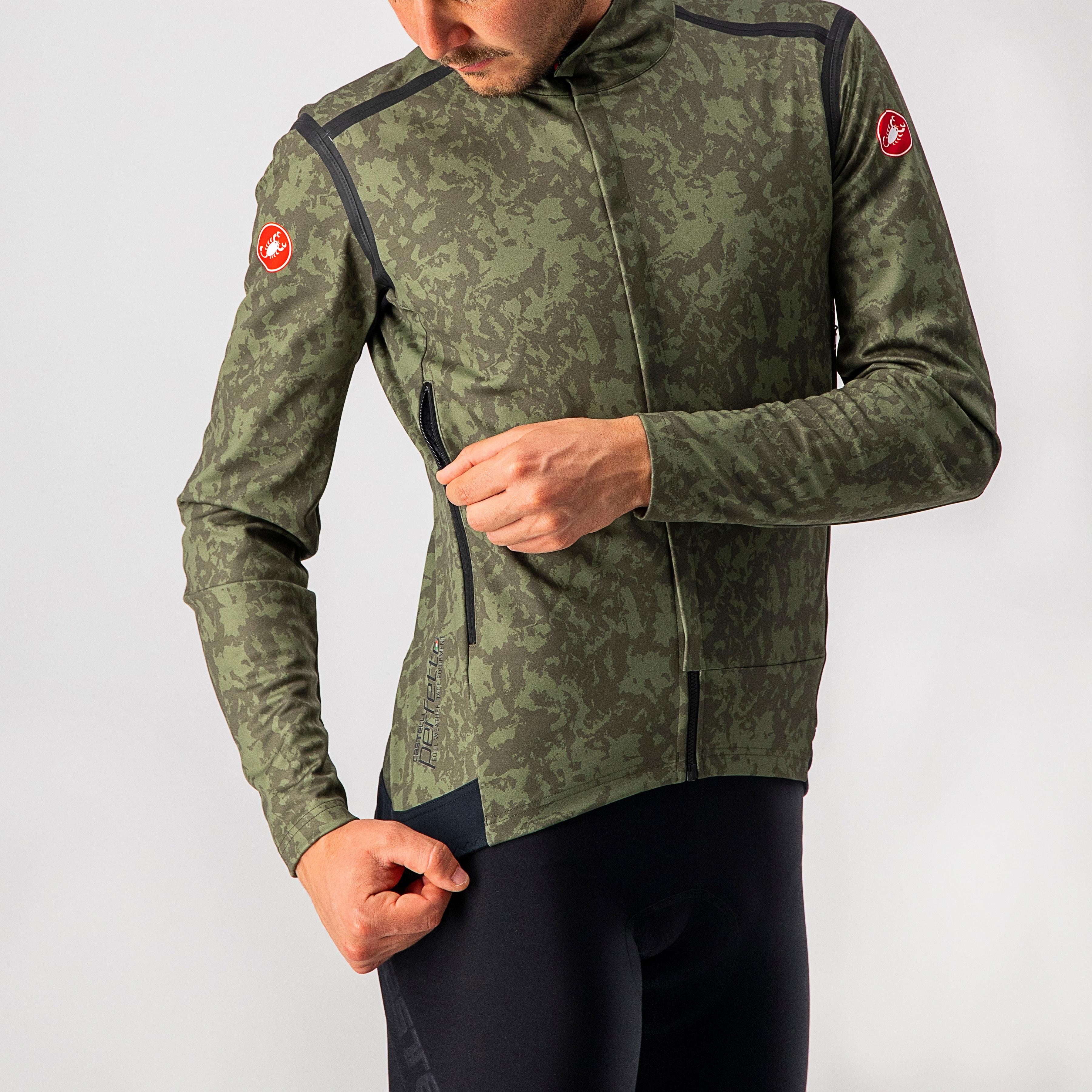 Perfetto ros long sleeve - military green/light military- - castelli