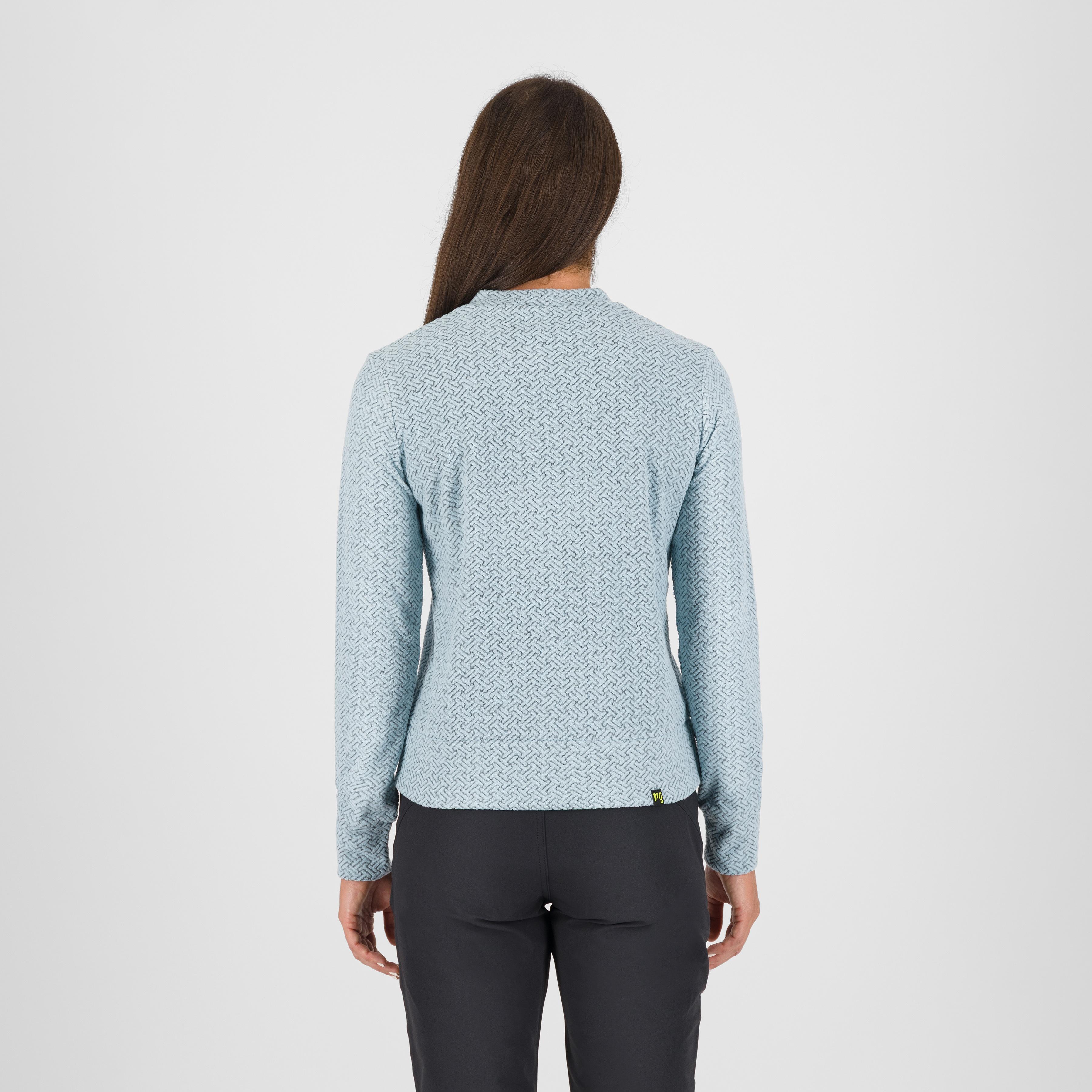 Mesdi' w crewneck fleece - forget/black - karpos