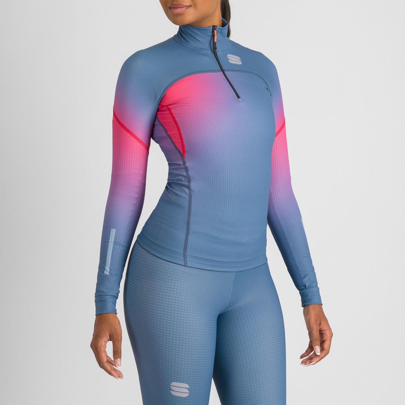 Apex w jersey - blue sea / raspberry - sportful