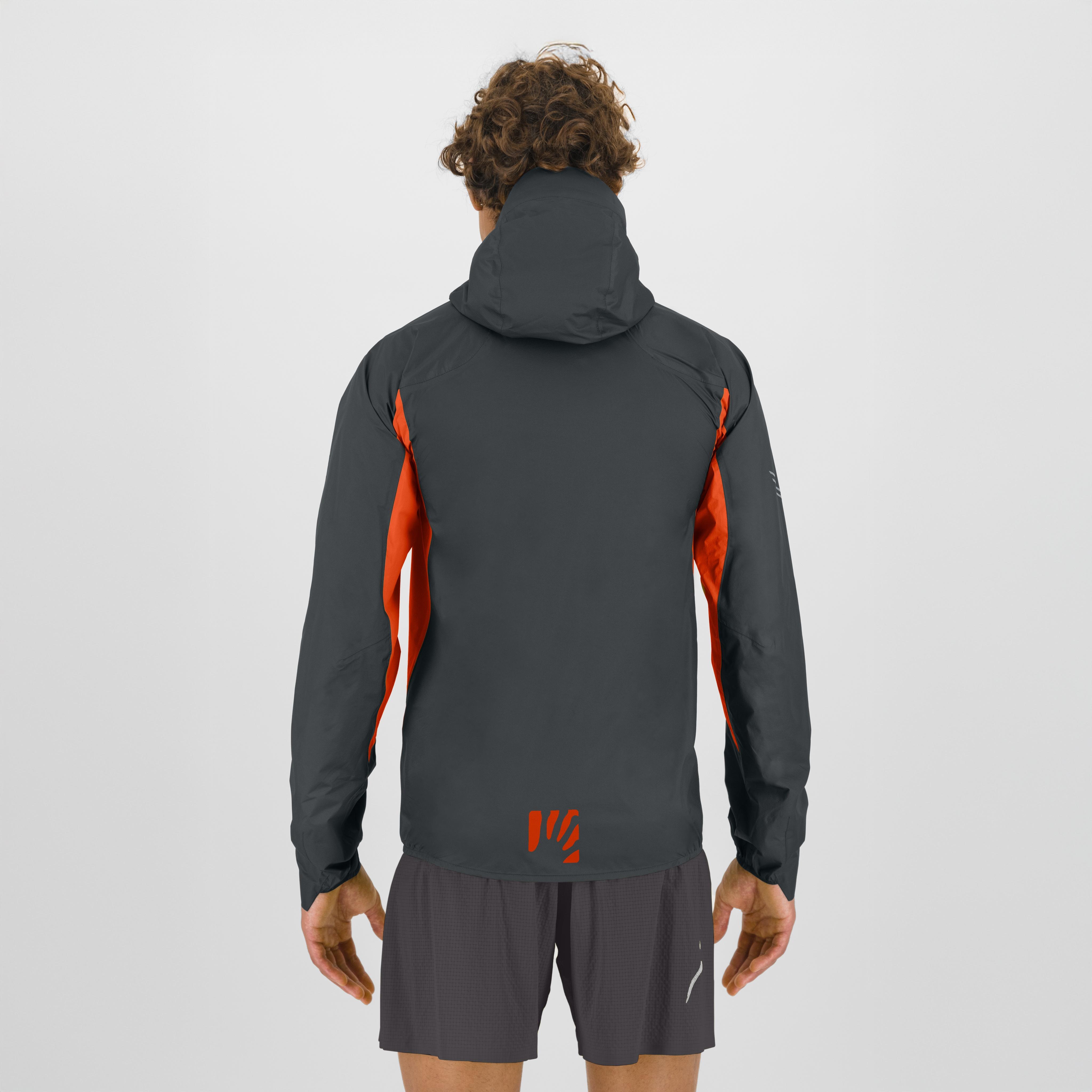 Lavaredo rain evo jacket - orange/woodl.gray - karpos