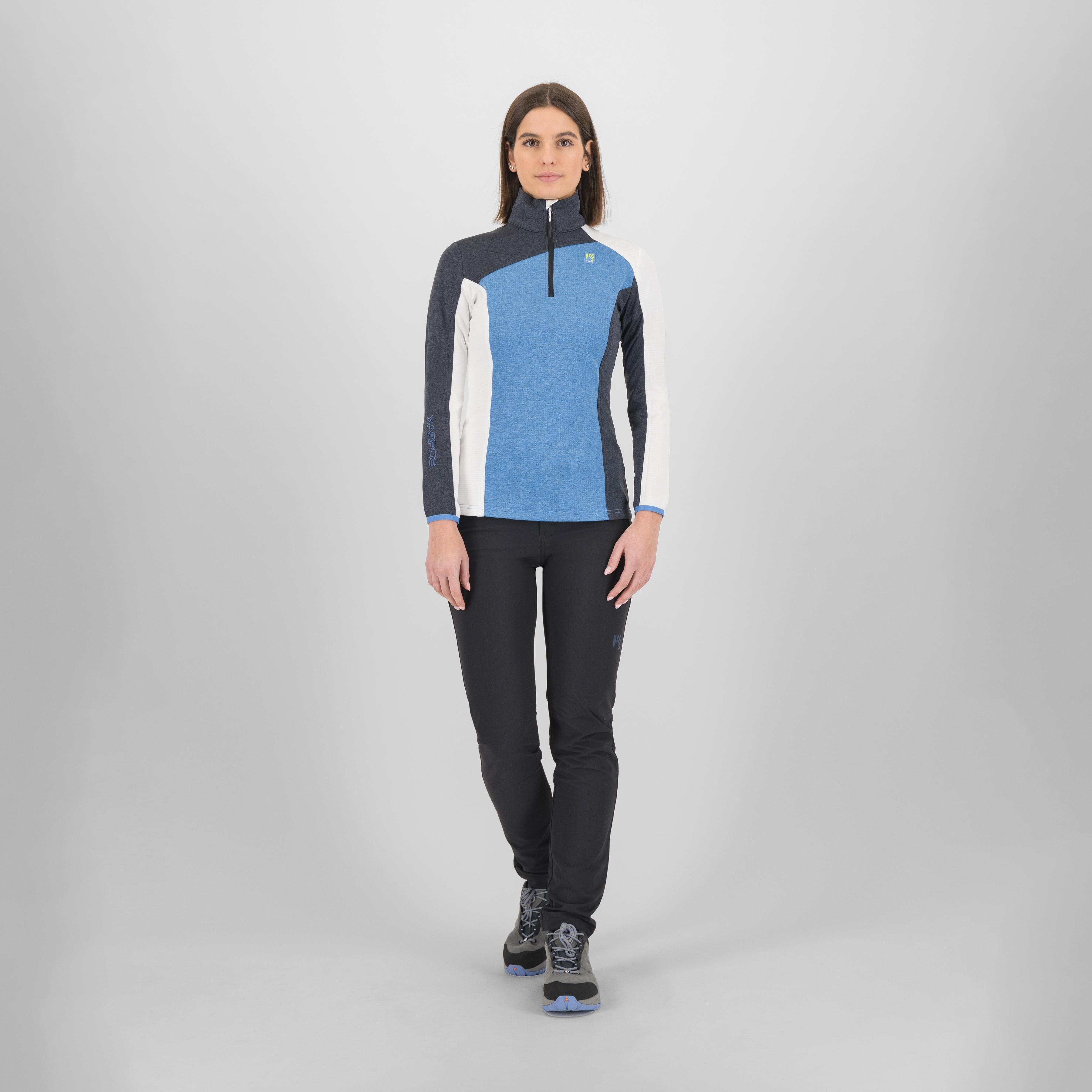 Federa half-zip w fleece - jasper/black/br.white - karpos