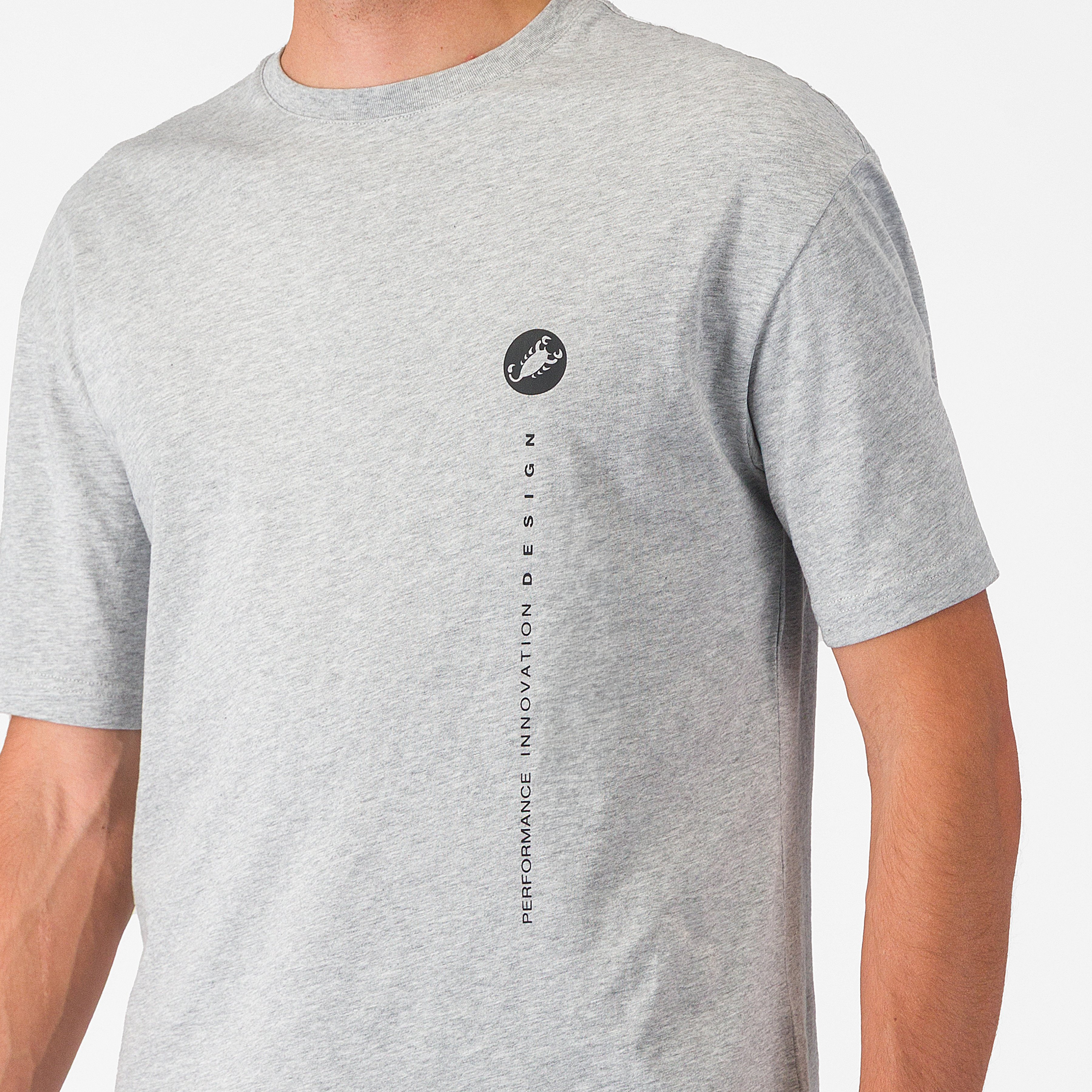 Innovation logo tee - melange gray - castelli