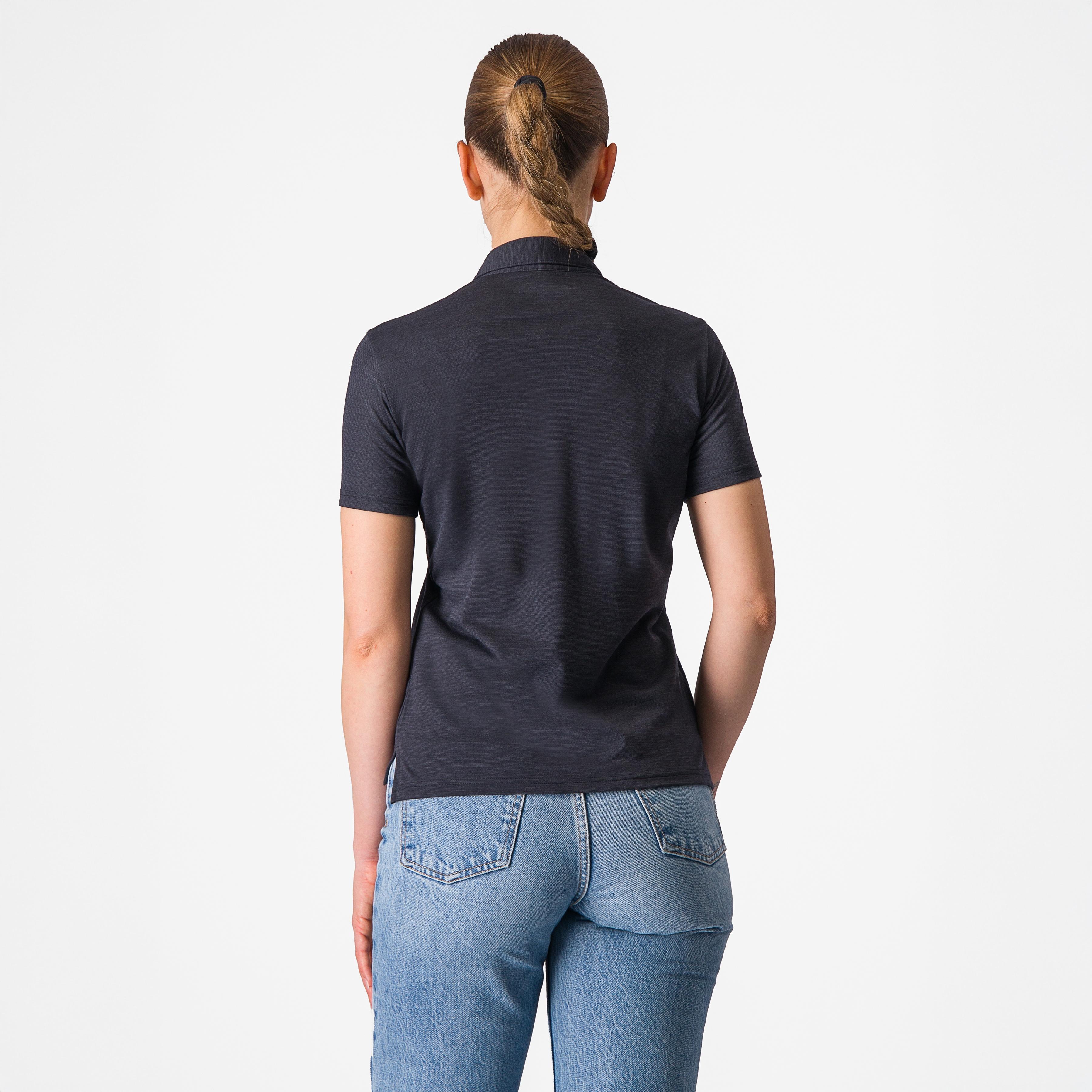 Merino w polo - light black - castelli