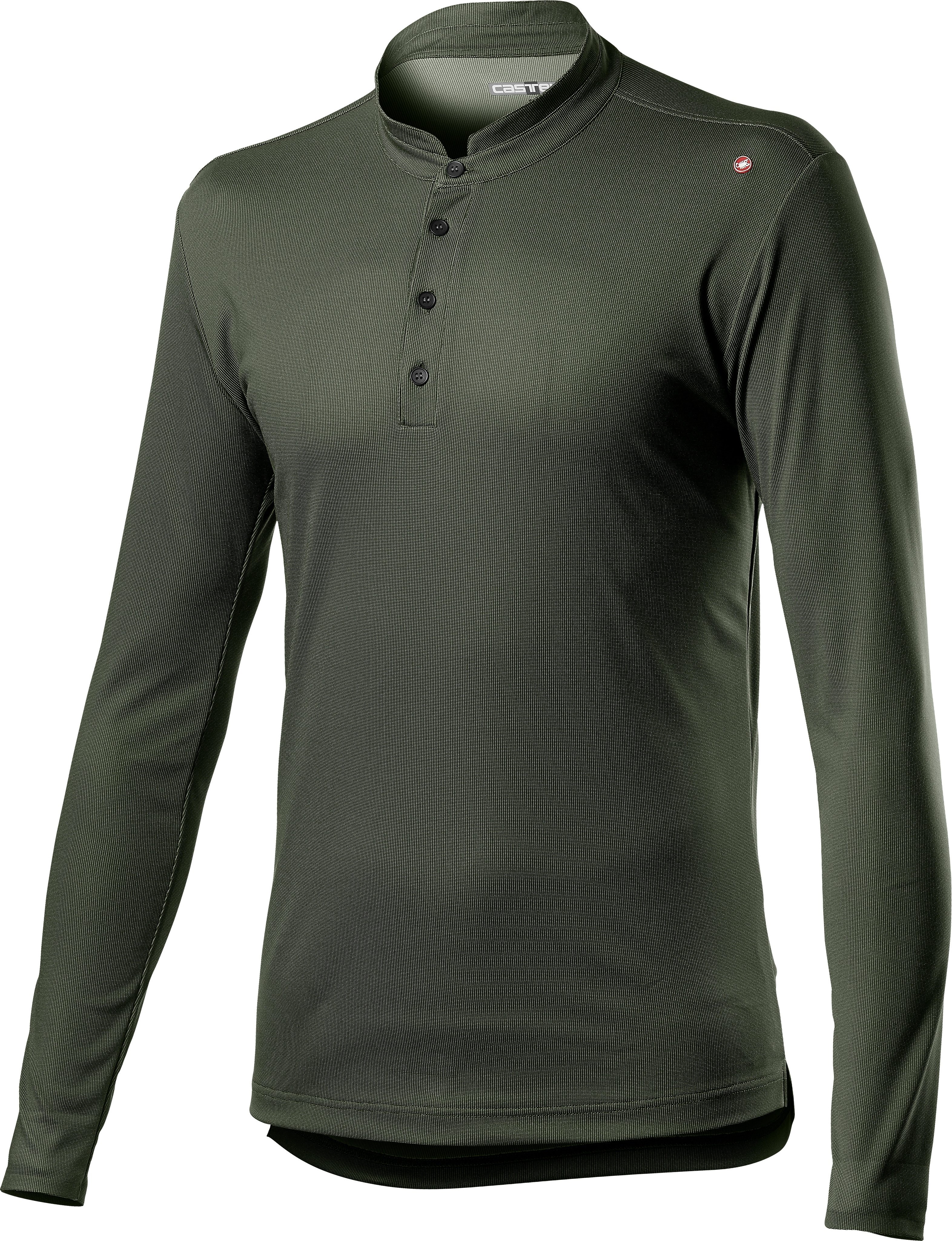 Tech henley ls - military green - castelli