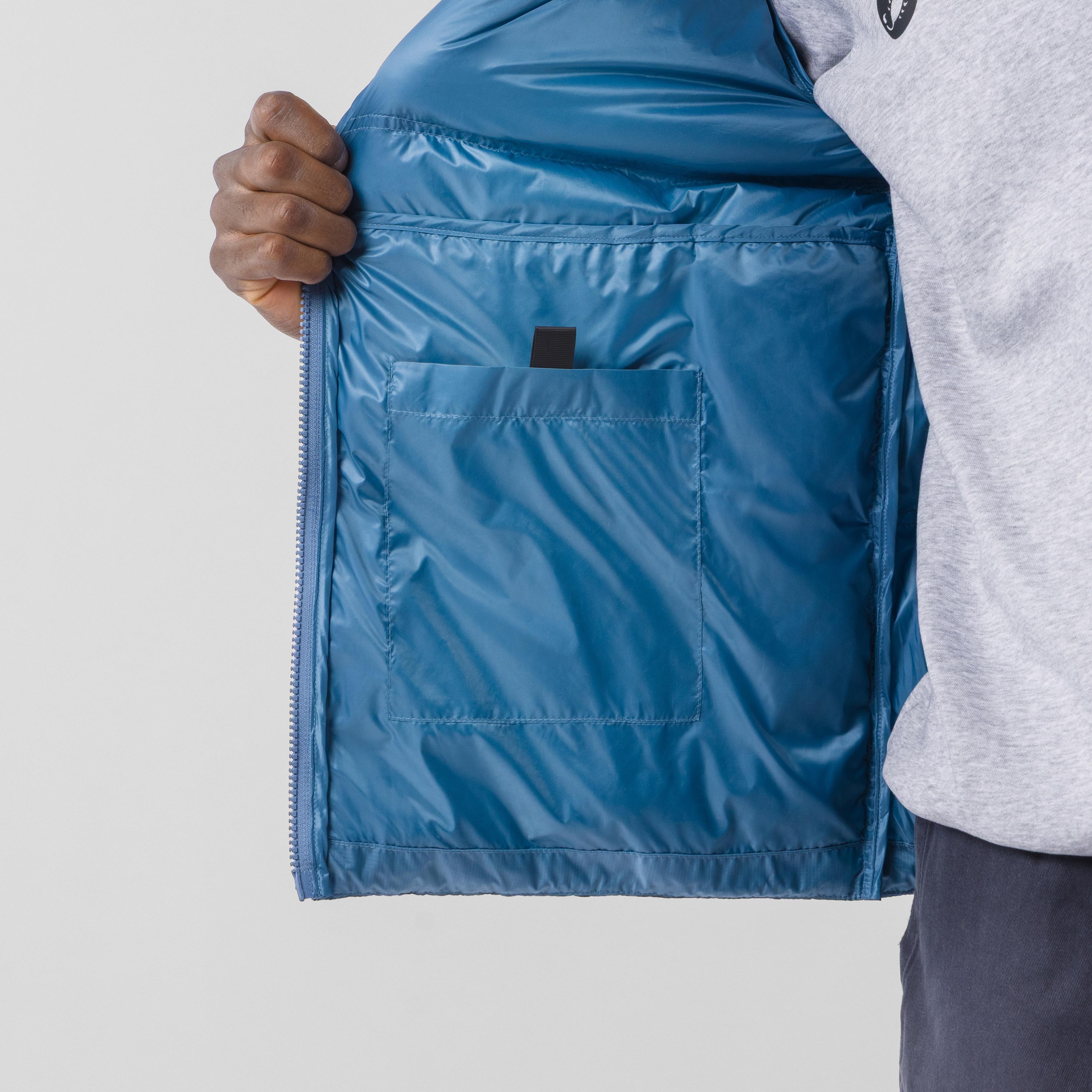 Down puffer jacket - metallic blue - castelli