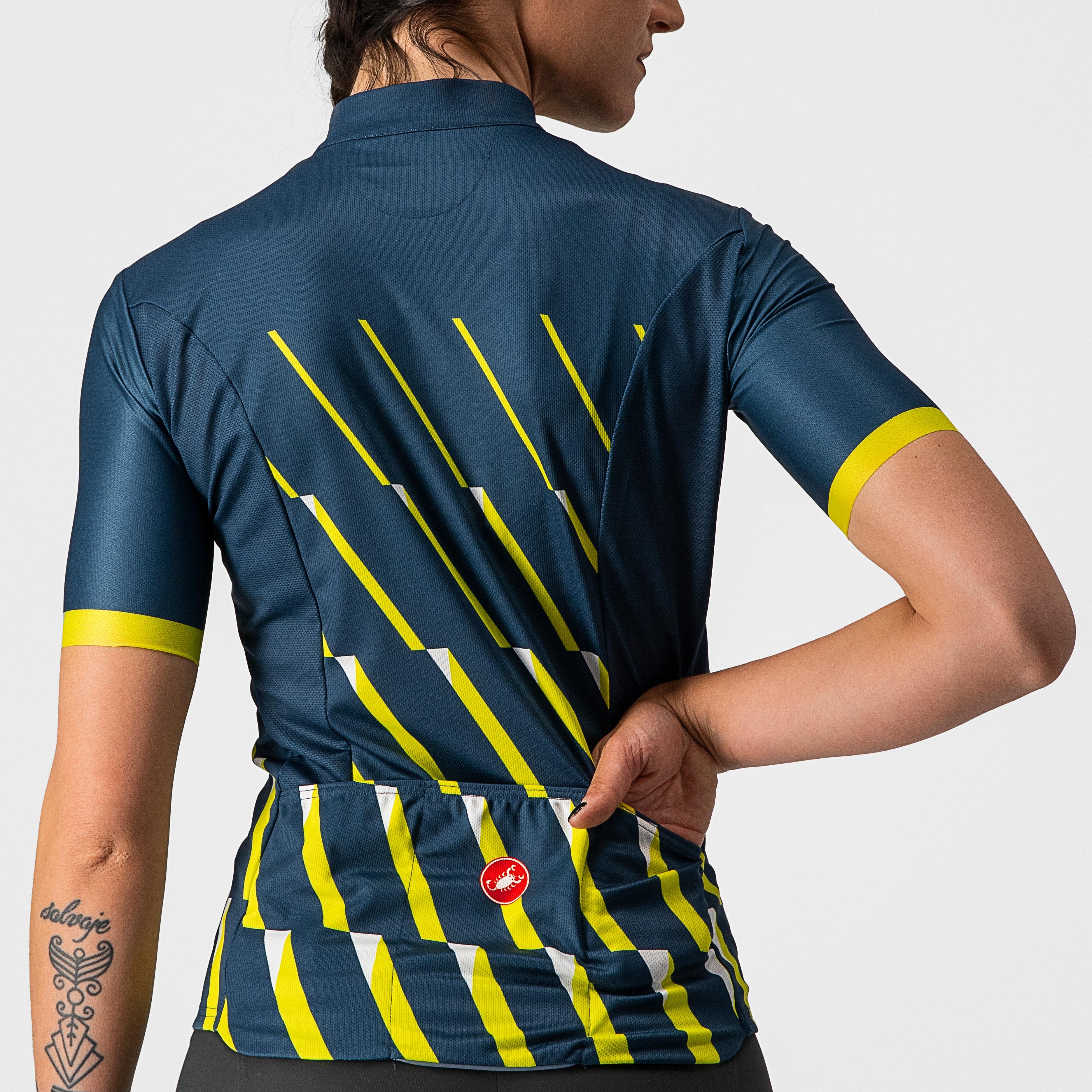 Pendio jersey - moonlit ocean/sulphur-white - castelli