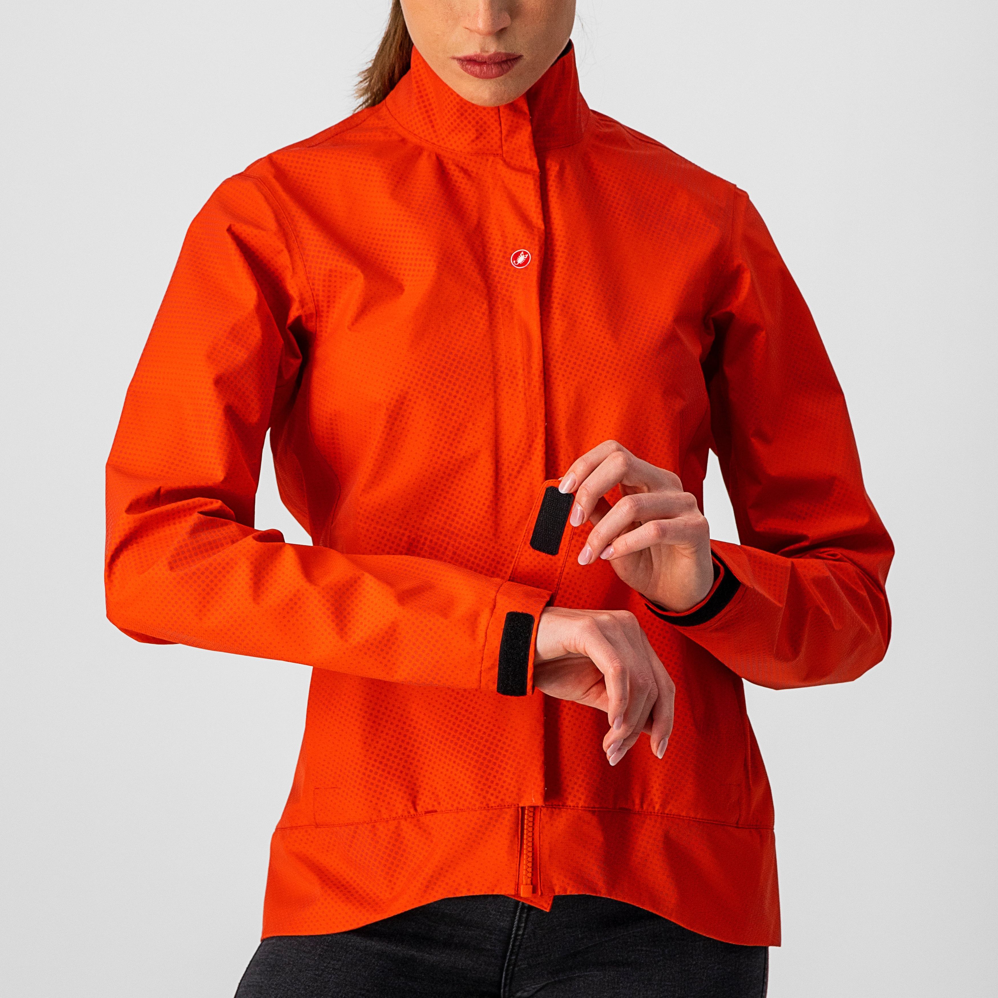 Commuter w reflex jacket - fiery red - castelli