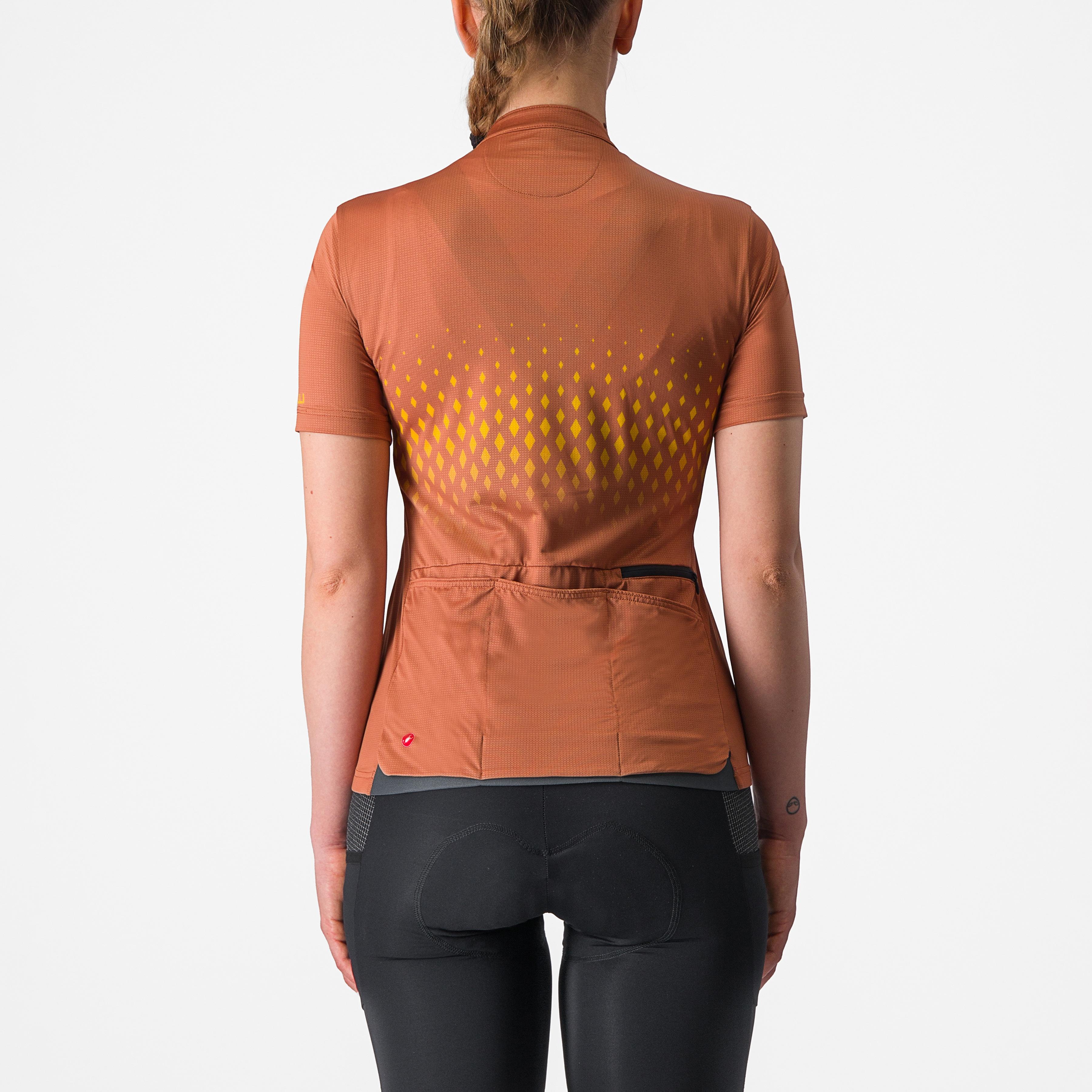 Unlimited sentiero 3 jersey - mocha/goldenrod - castelli