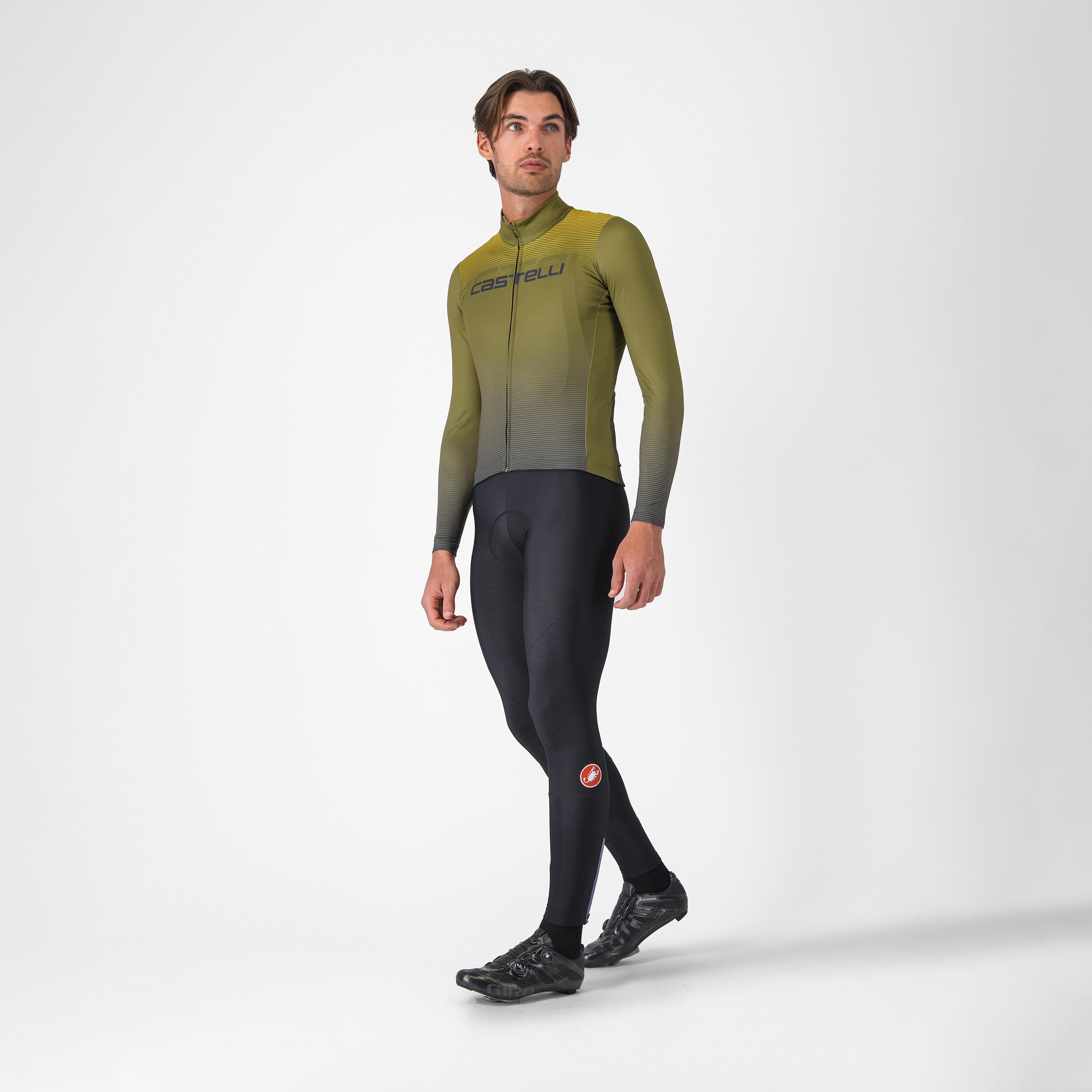 Apice thermal jersey - sage/twilight blue-mango mojit - castelli