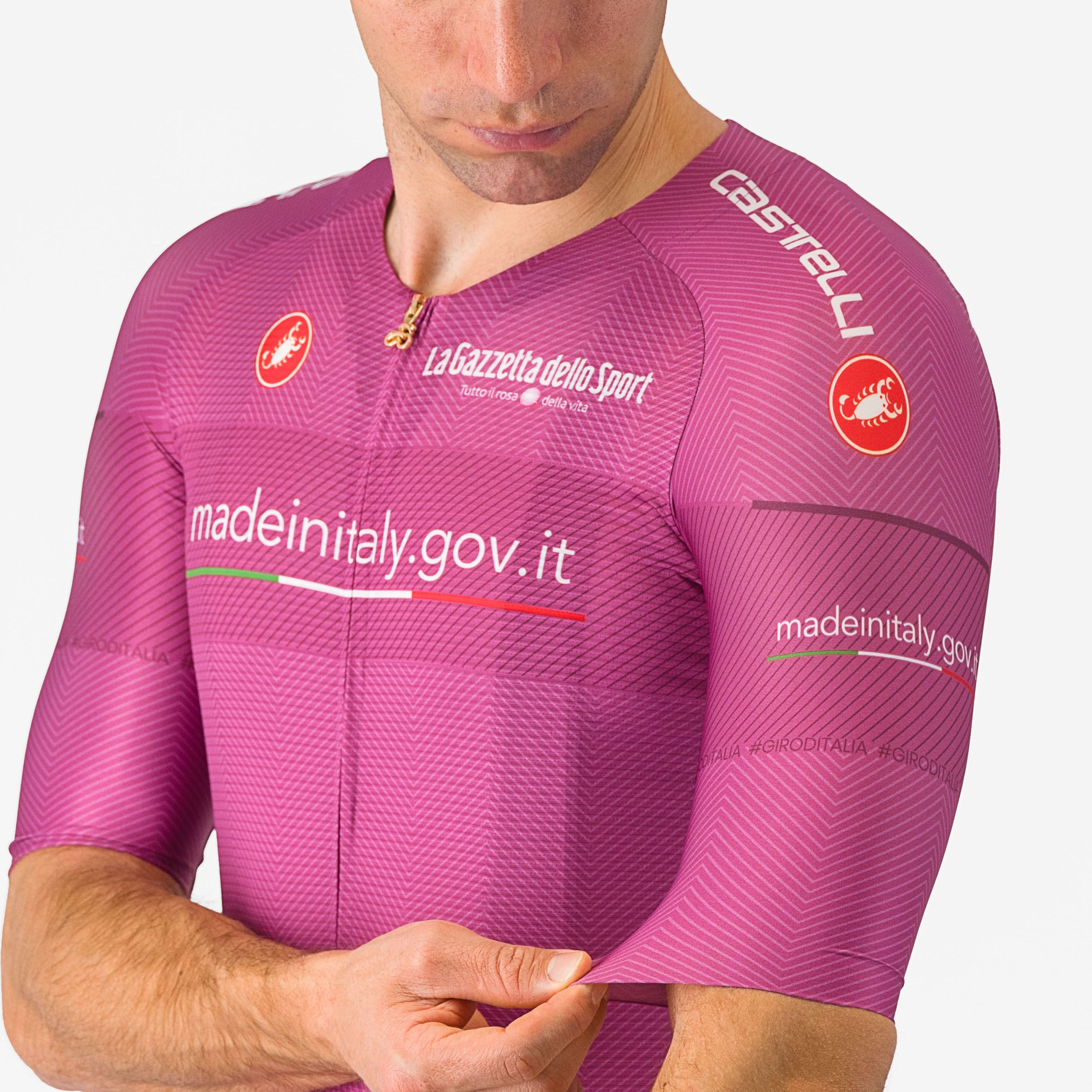 #giro107 race jersey - ciclamino - castelli