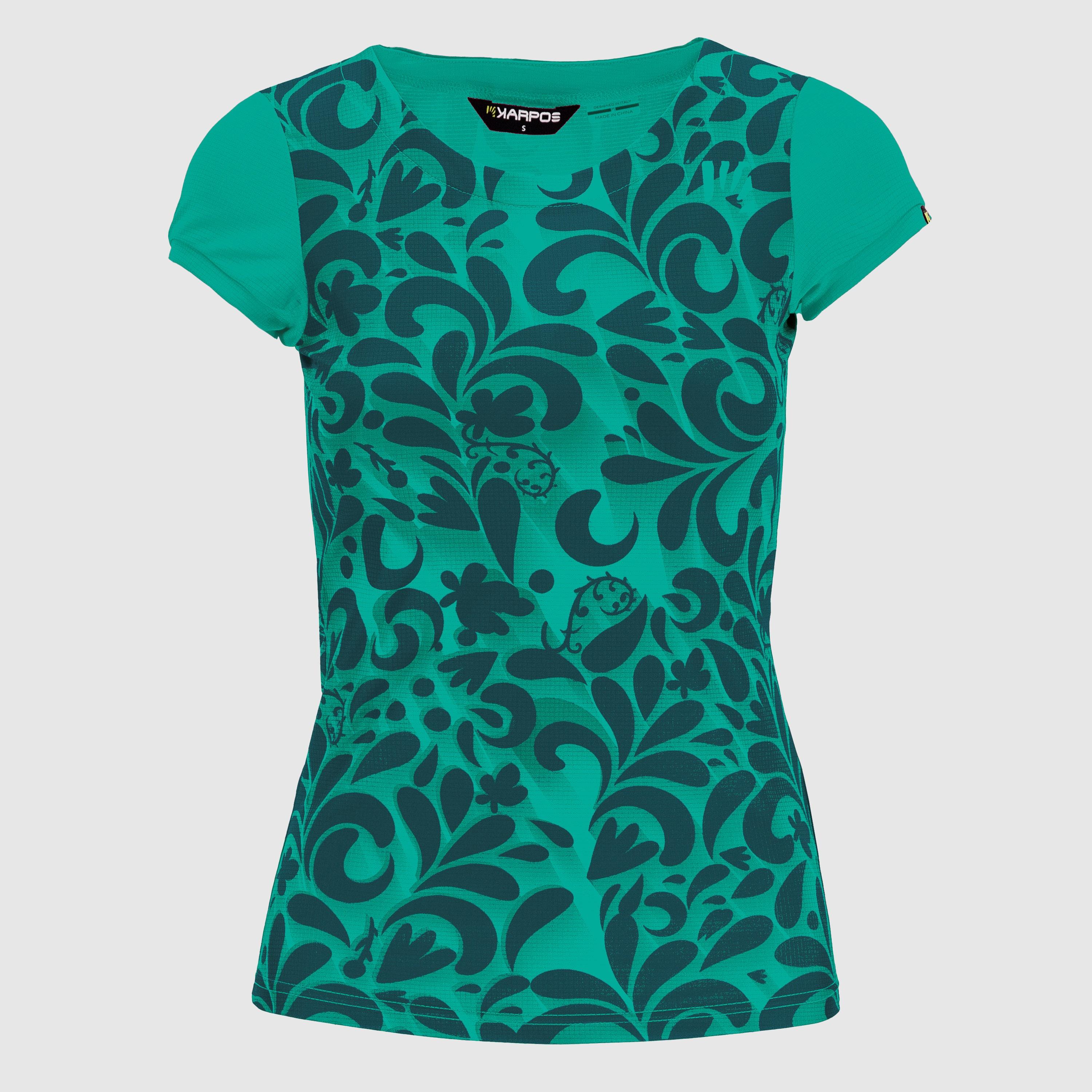 Loma print w jersey - pool green/refl.pond - karpos