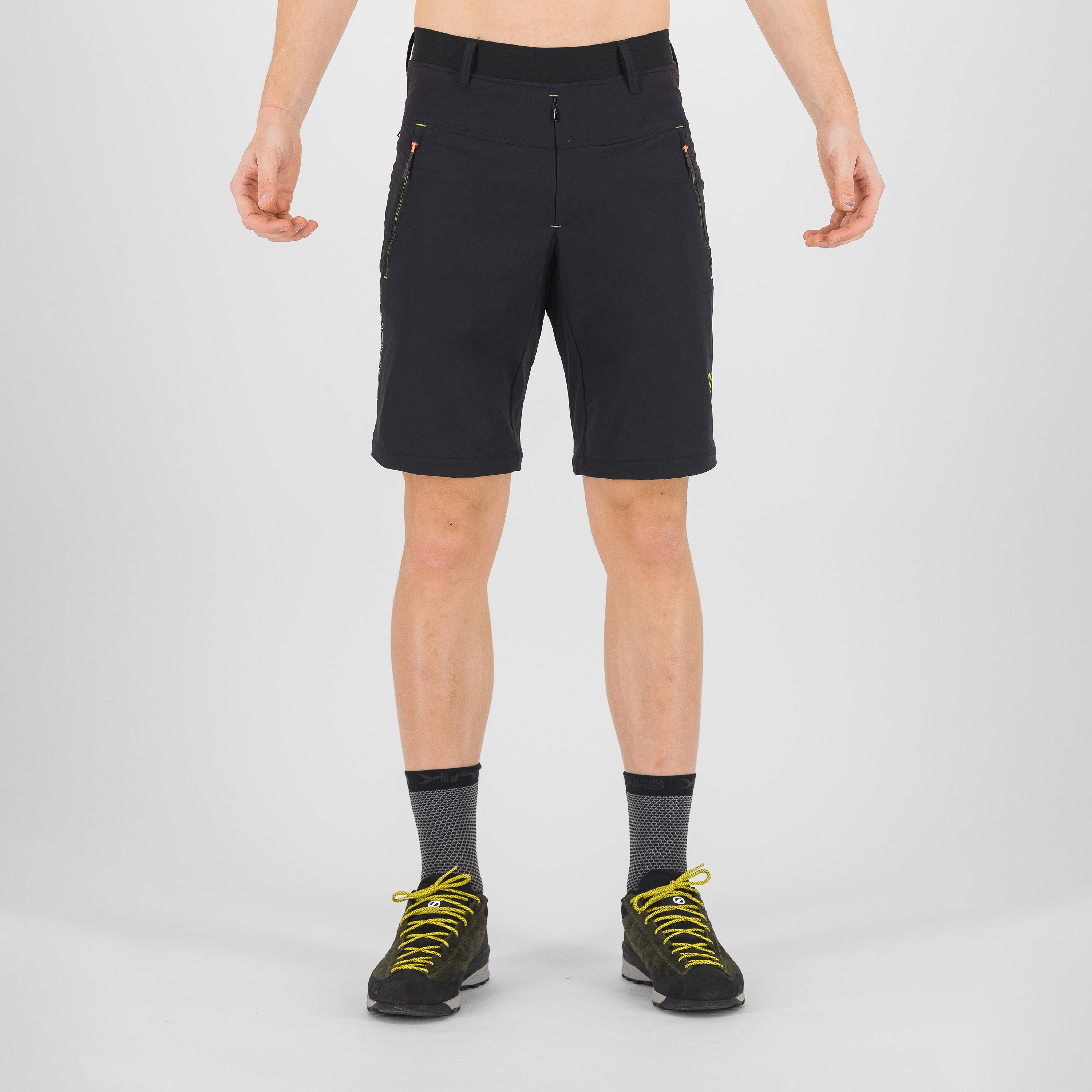 Tre cime zip-off pant - black/jasmine green - karpos