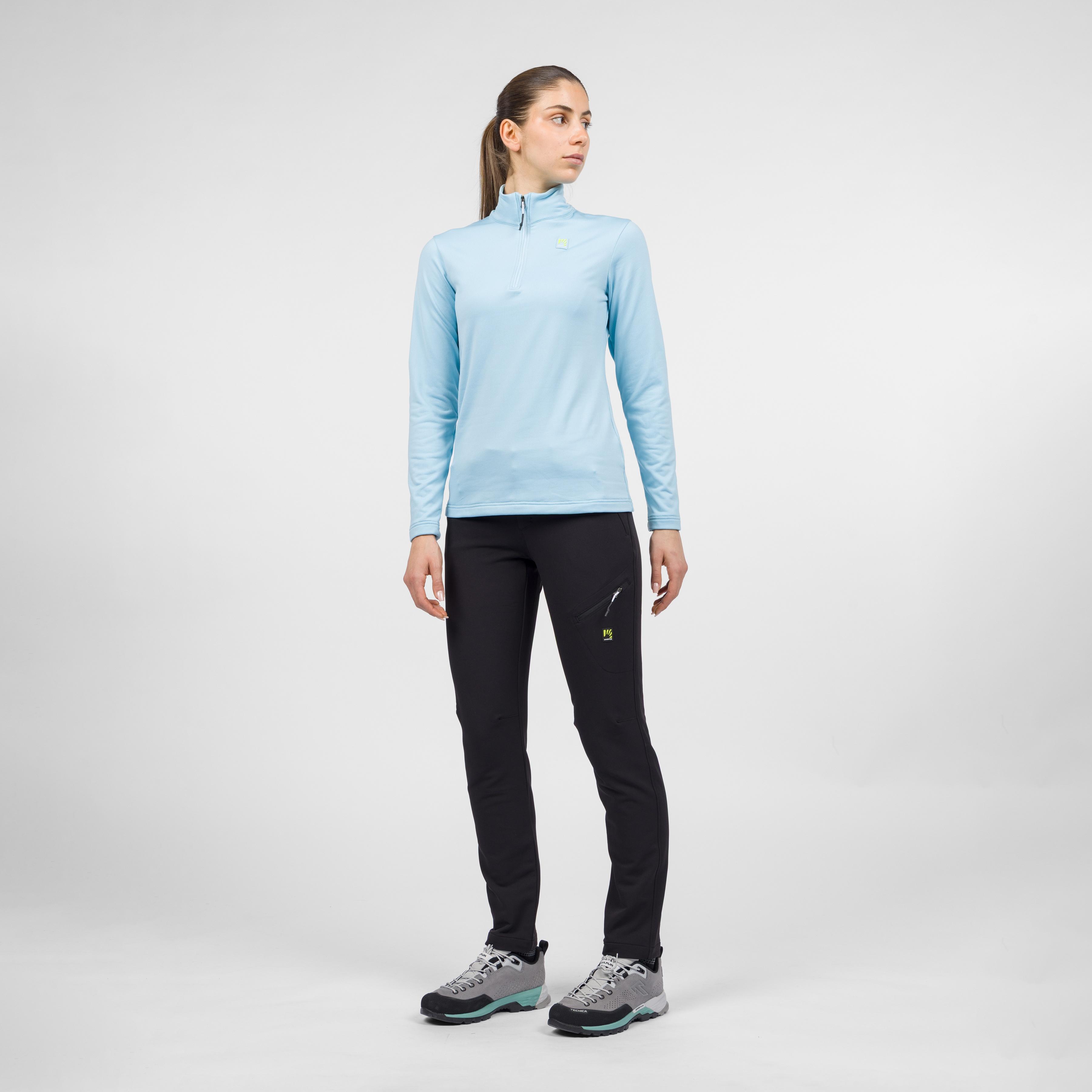 Pizzocco evo w half zip fleece - sky blue - karpos