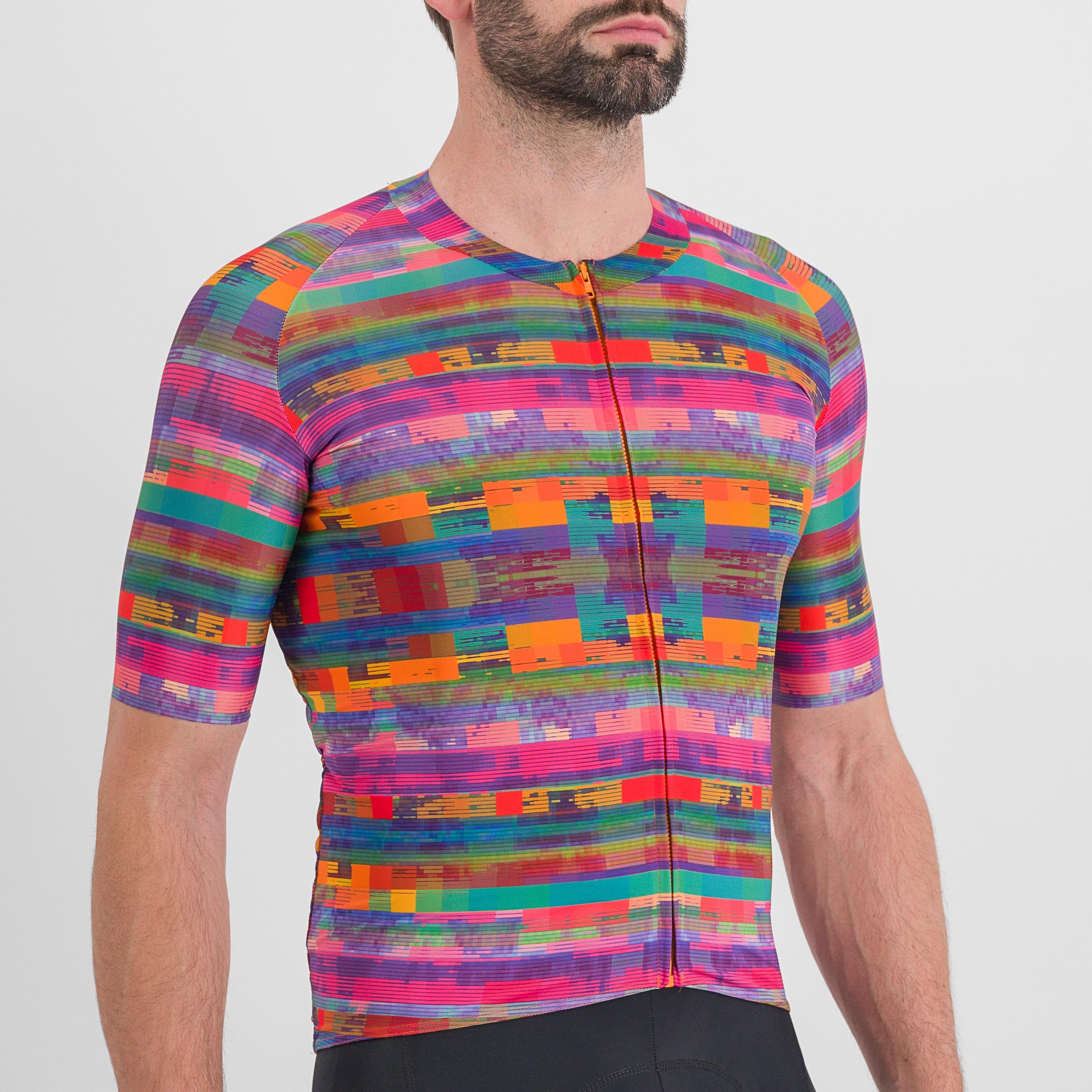 Glitch bomber jersey - multicolor pink - sportful