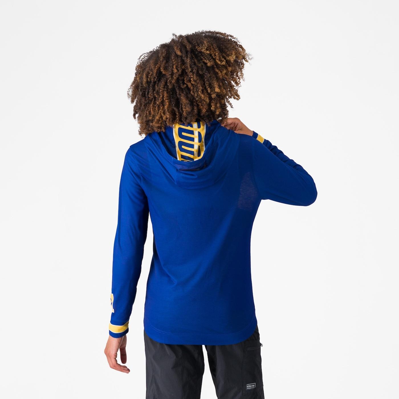 Boombaby 2 w adventure hoodie - blue/gold - castelli