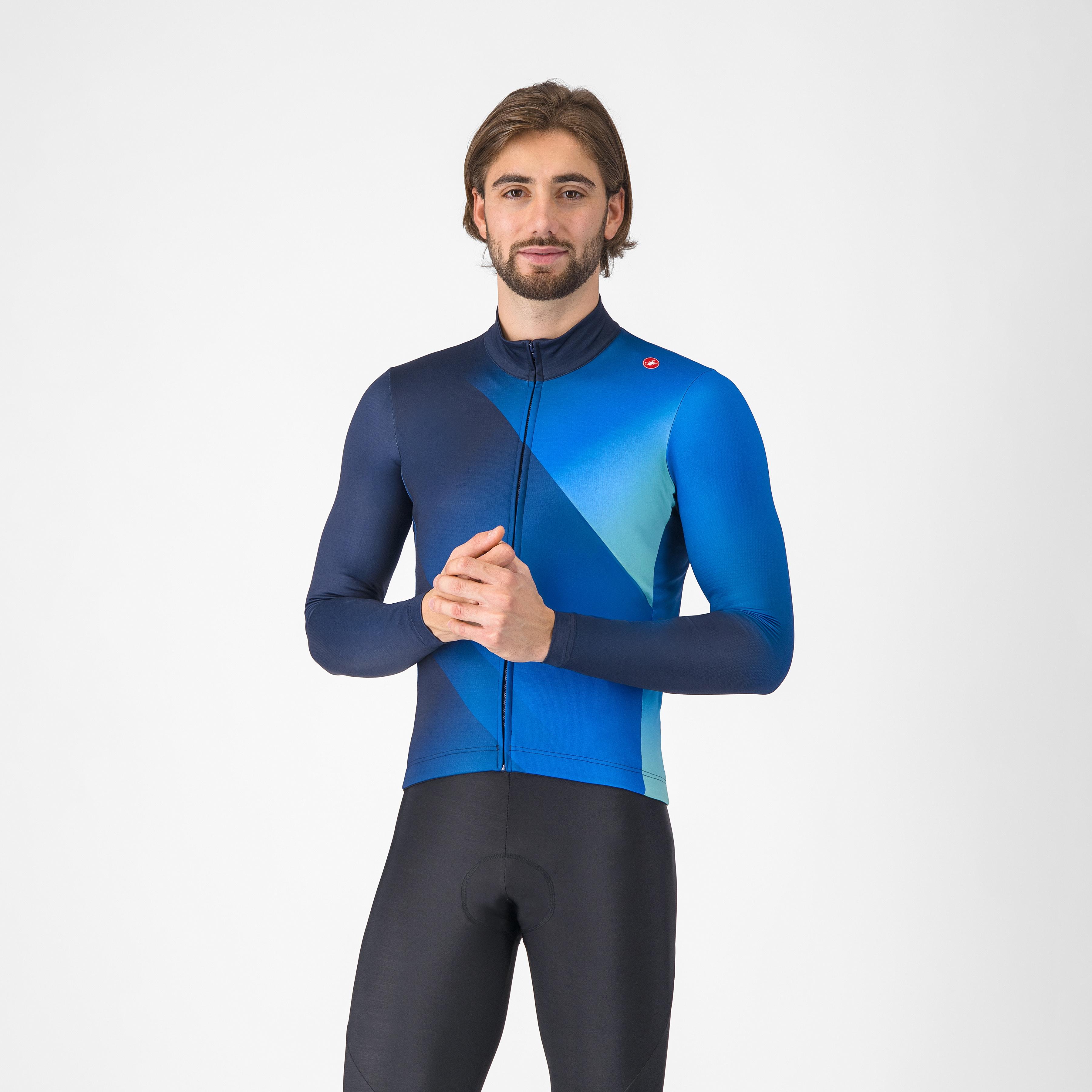 Amplify thermal jersey - belgian blue/azzurro italia-po - castelli