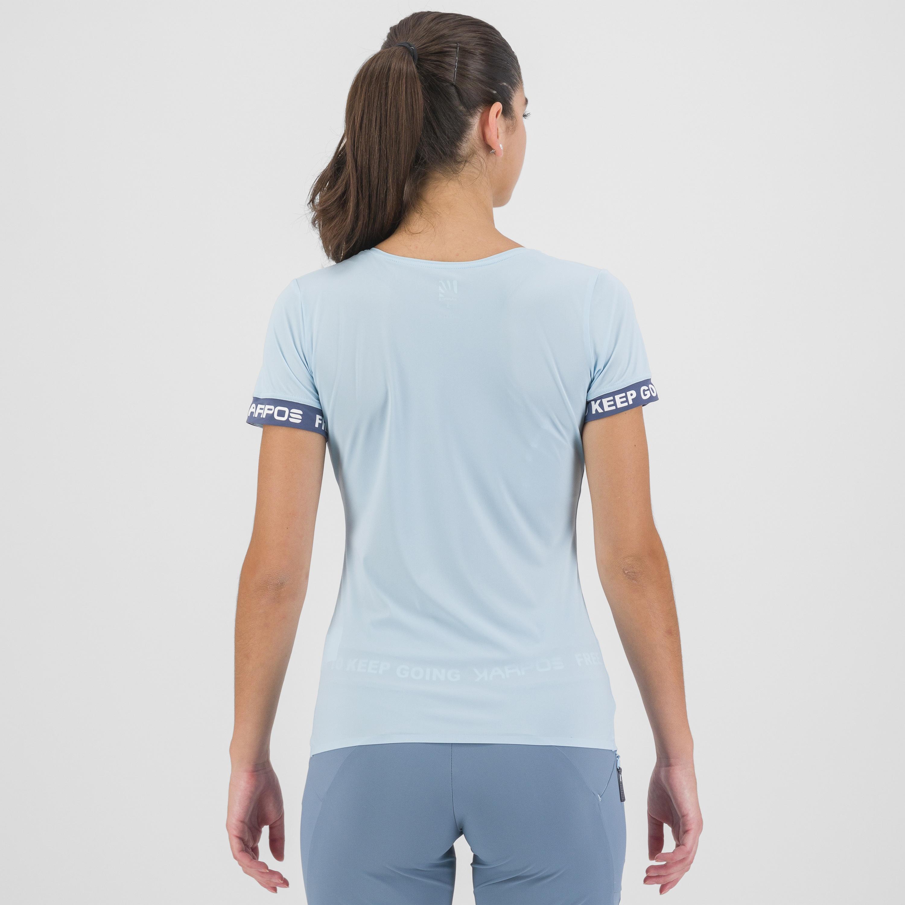 Easyfrizz w t-shirt - aquamarine/vintage indigo - karpos