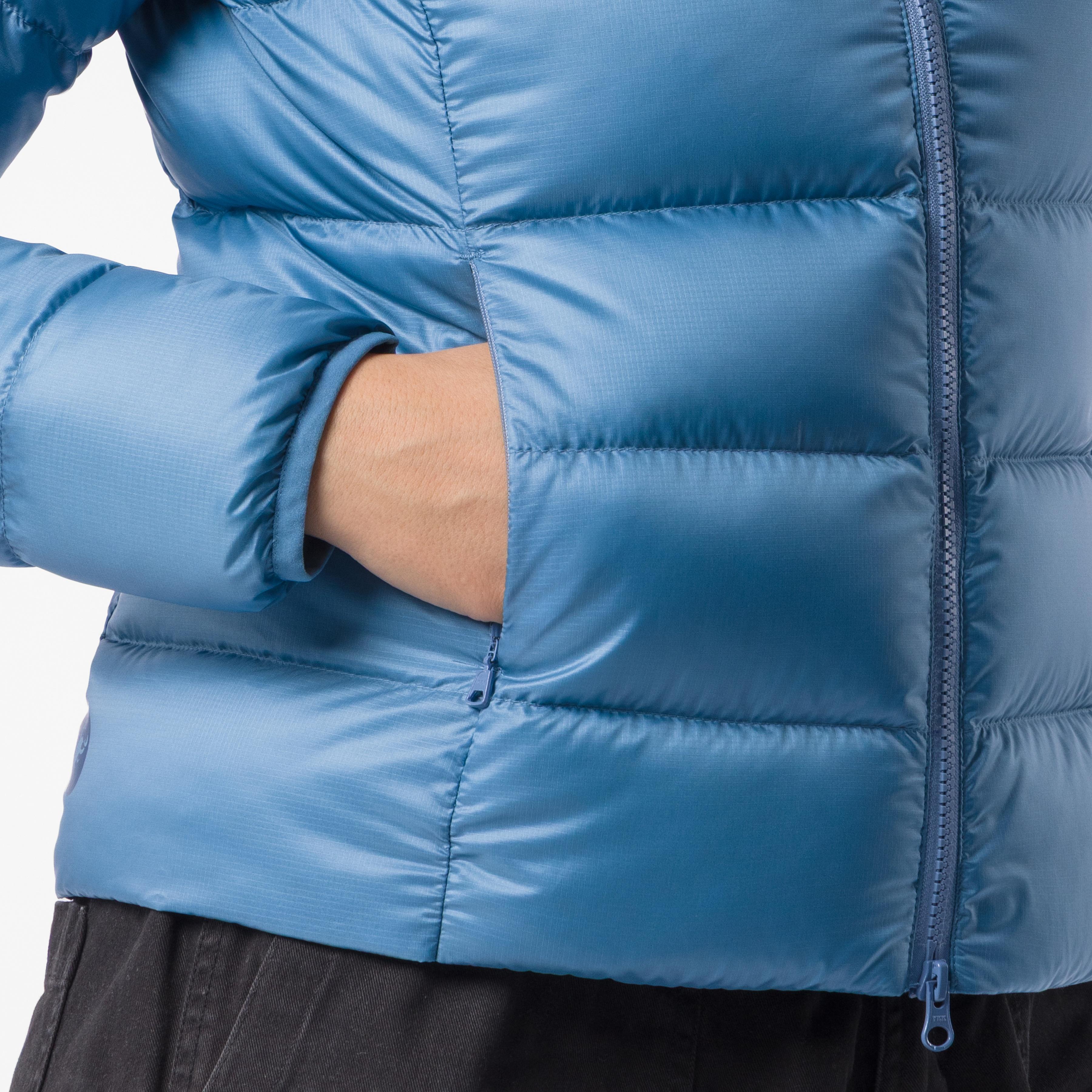 Down puffer w jacket - metallic blue - castelli