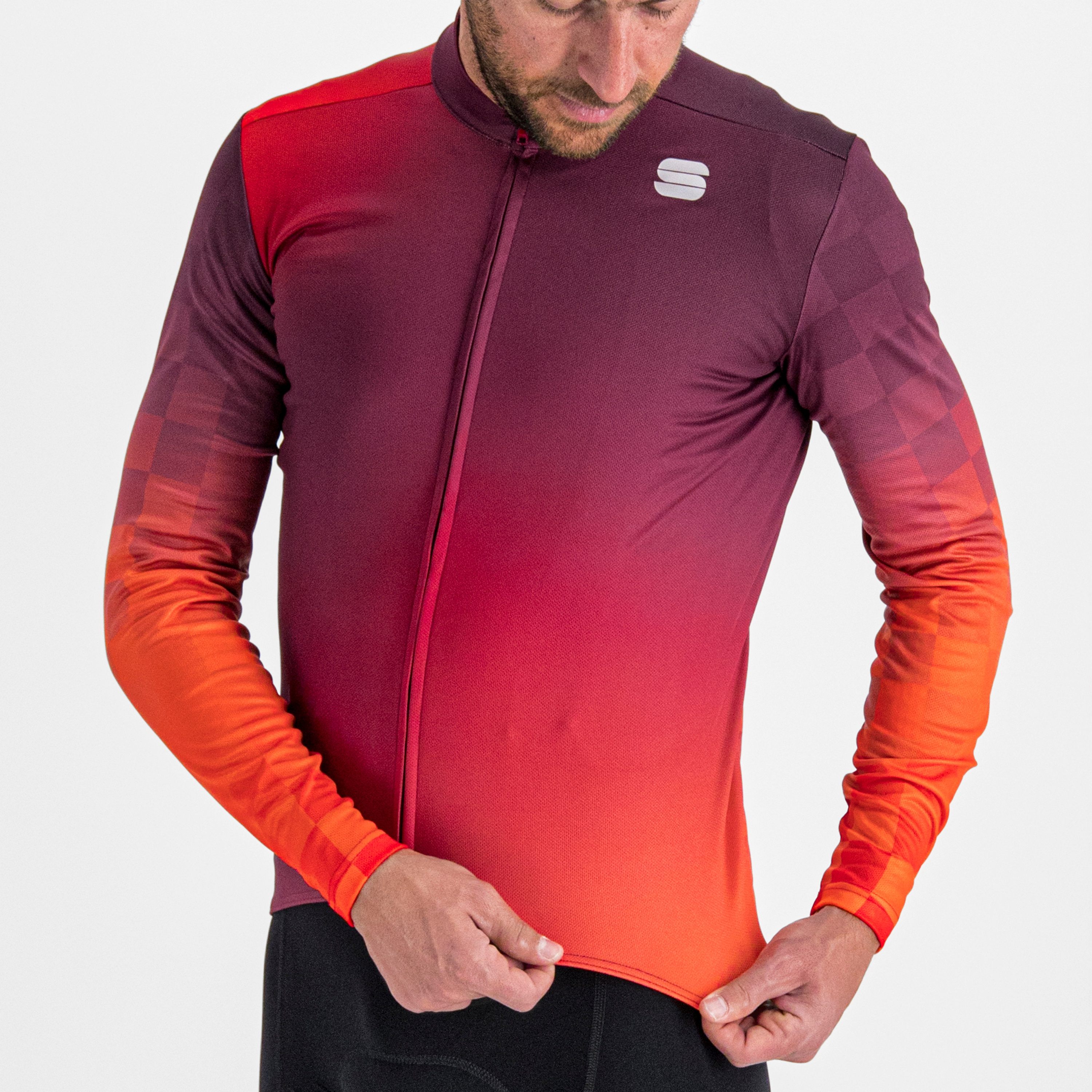 Rocket thermal jersey - red rumba pompelmo - sportful
