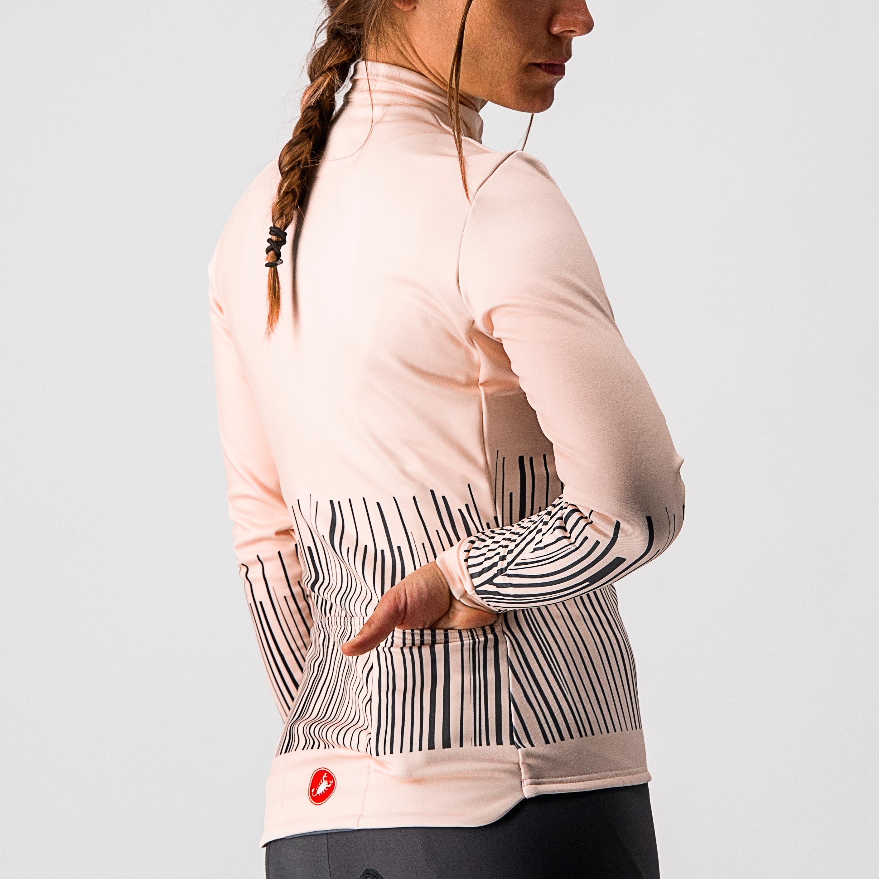 Sorpresa jersey fz - soft pink/dark gray - castelli