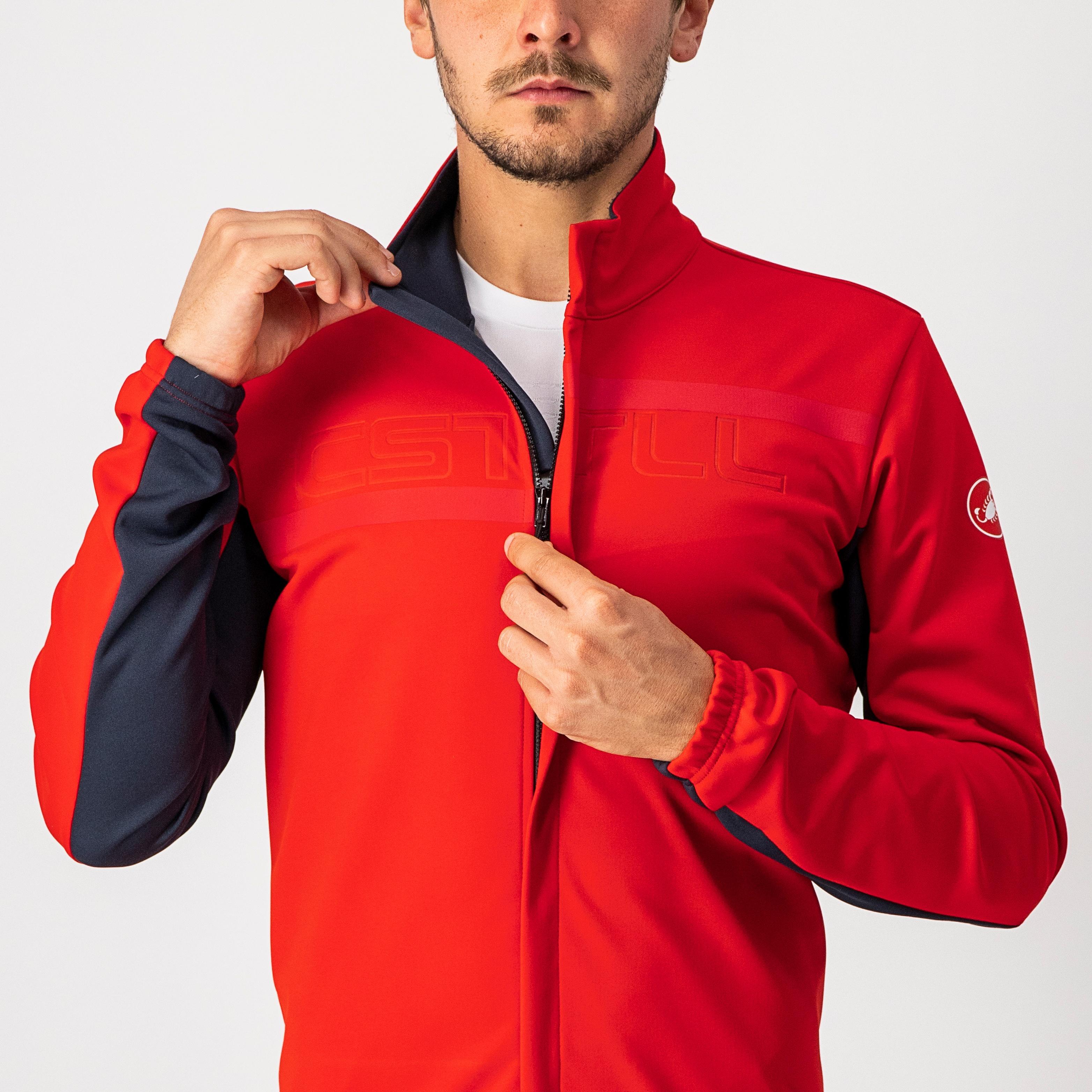 Transition 2 jacket - red/savile blue-red reflex - castelli