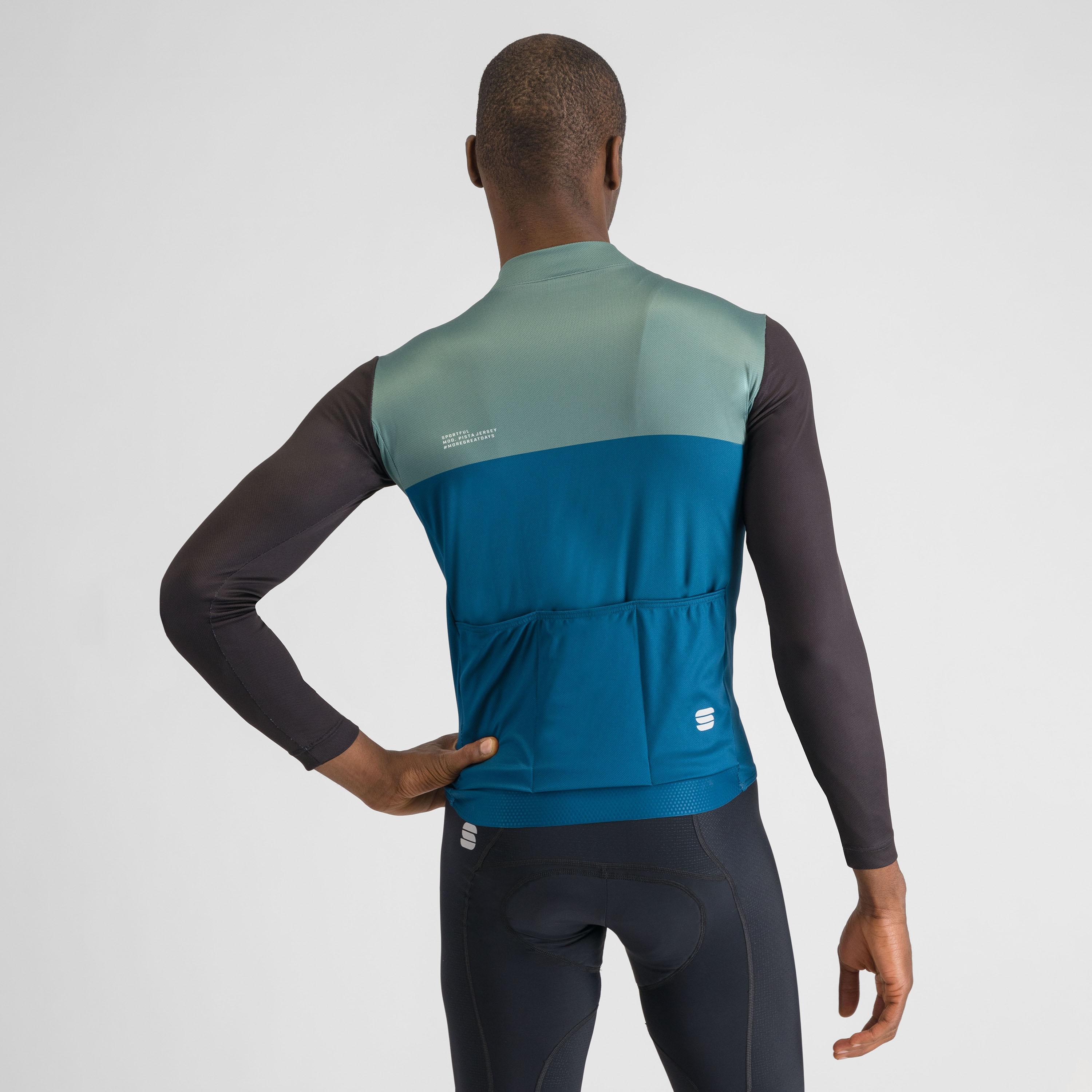 Pista thermal jersey - blue green black orange - sportful