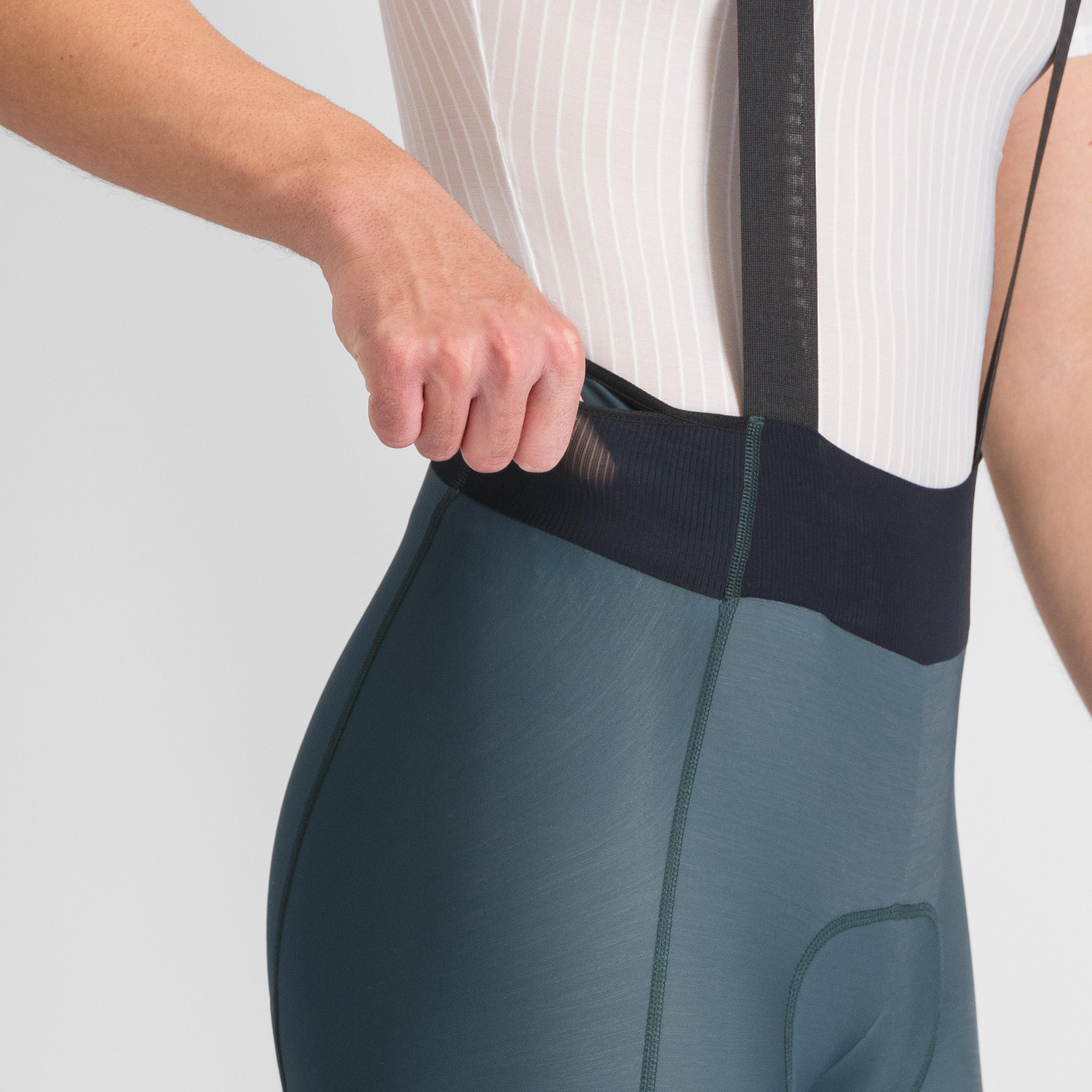 Supergiara bibtight - deep green black - sportful