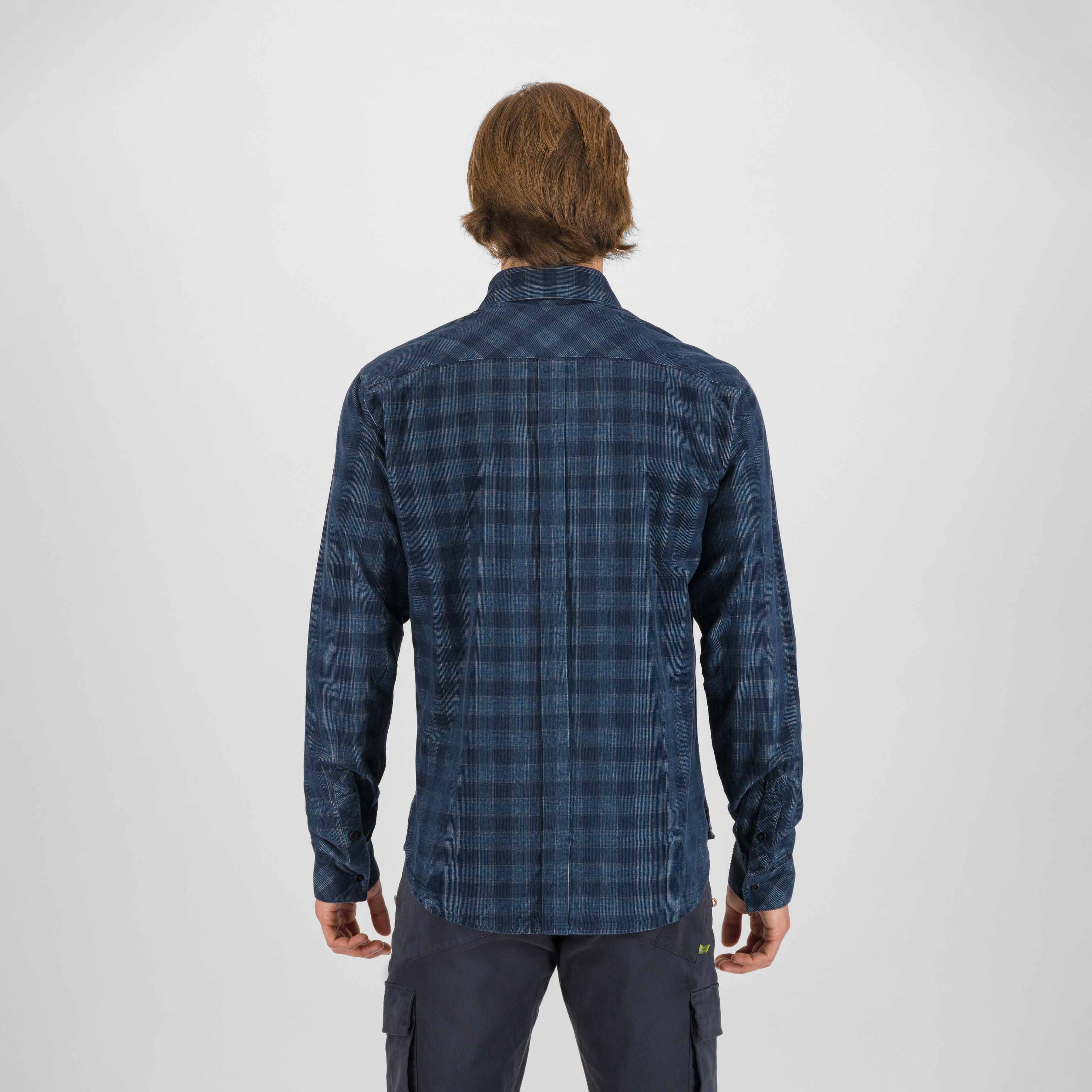 Martora velvet shirt - smoke blue - karpos