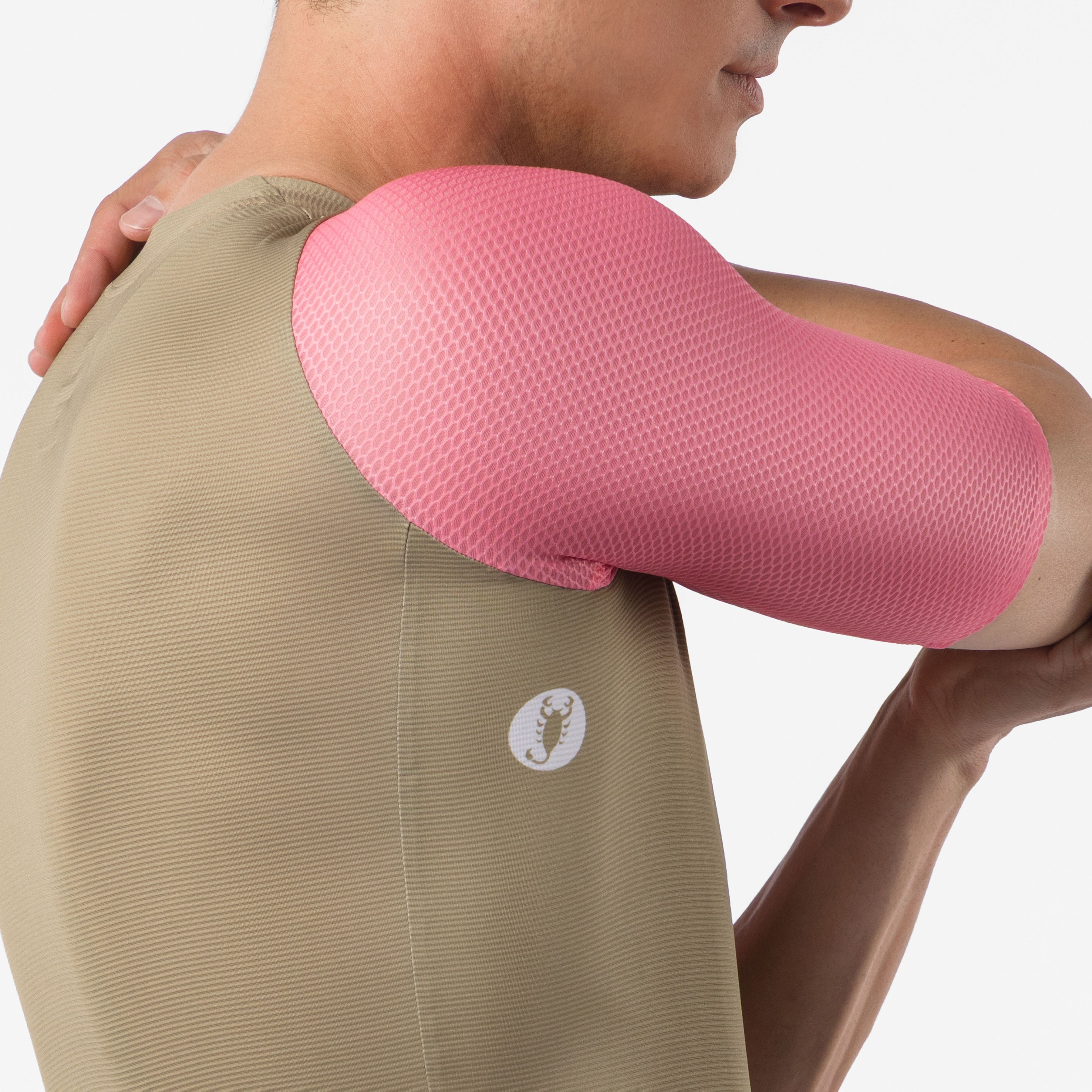 Corretto jersey - elmwood/rosa giro-white - castelli