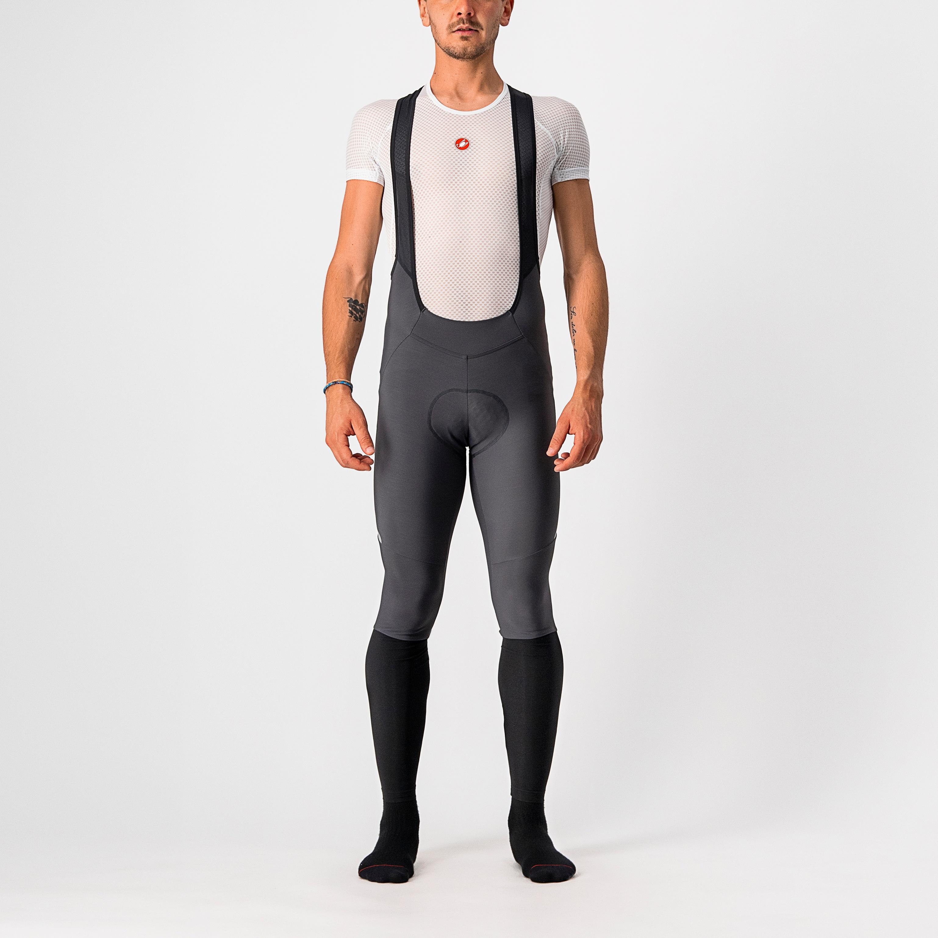 Velocissimo 5 bibtight - dark gray/silver reflex - castelli