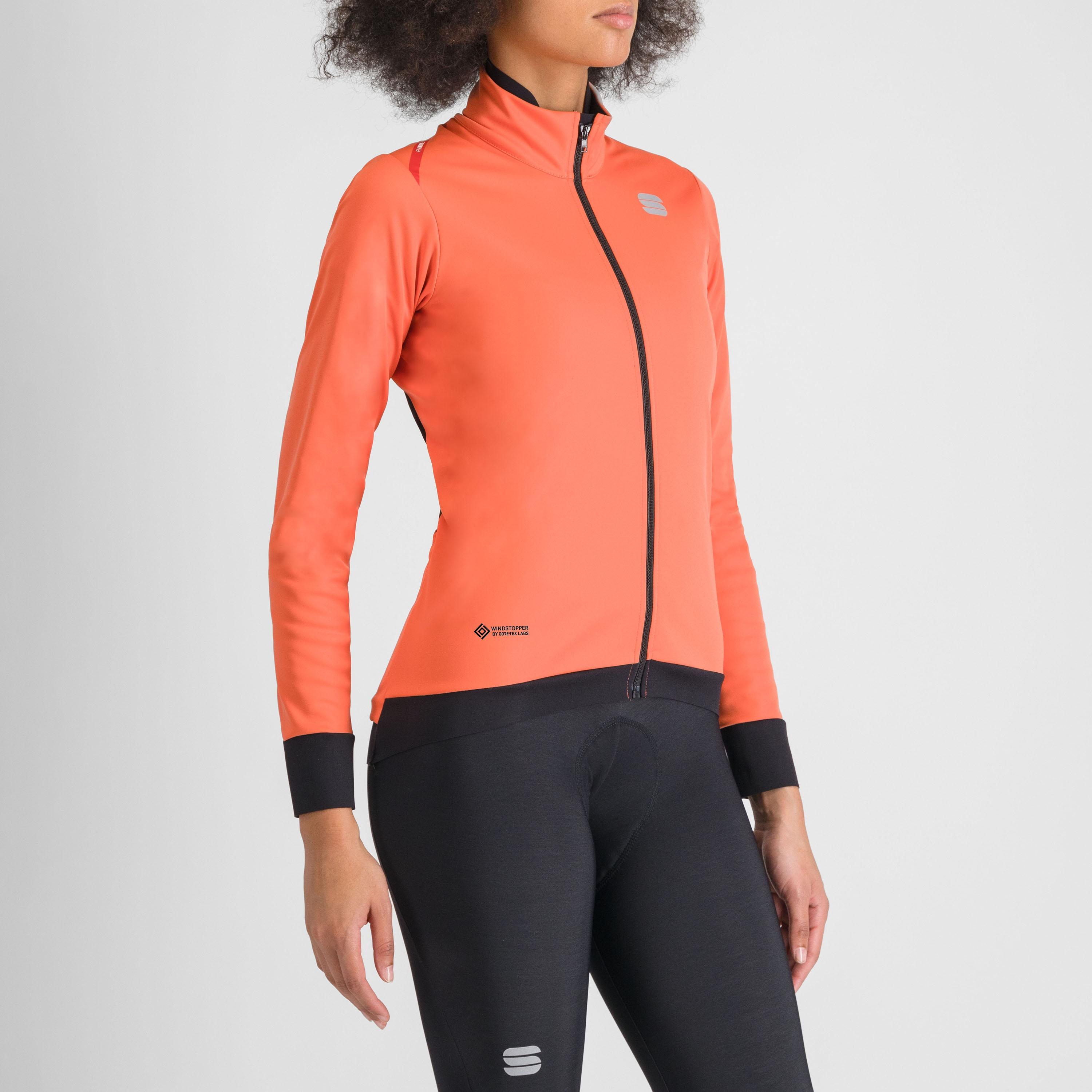 Fiandre  w jacket - pompelmo - sportful