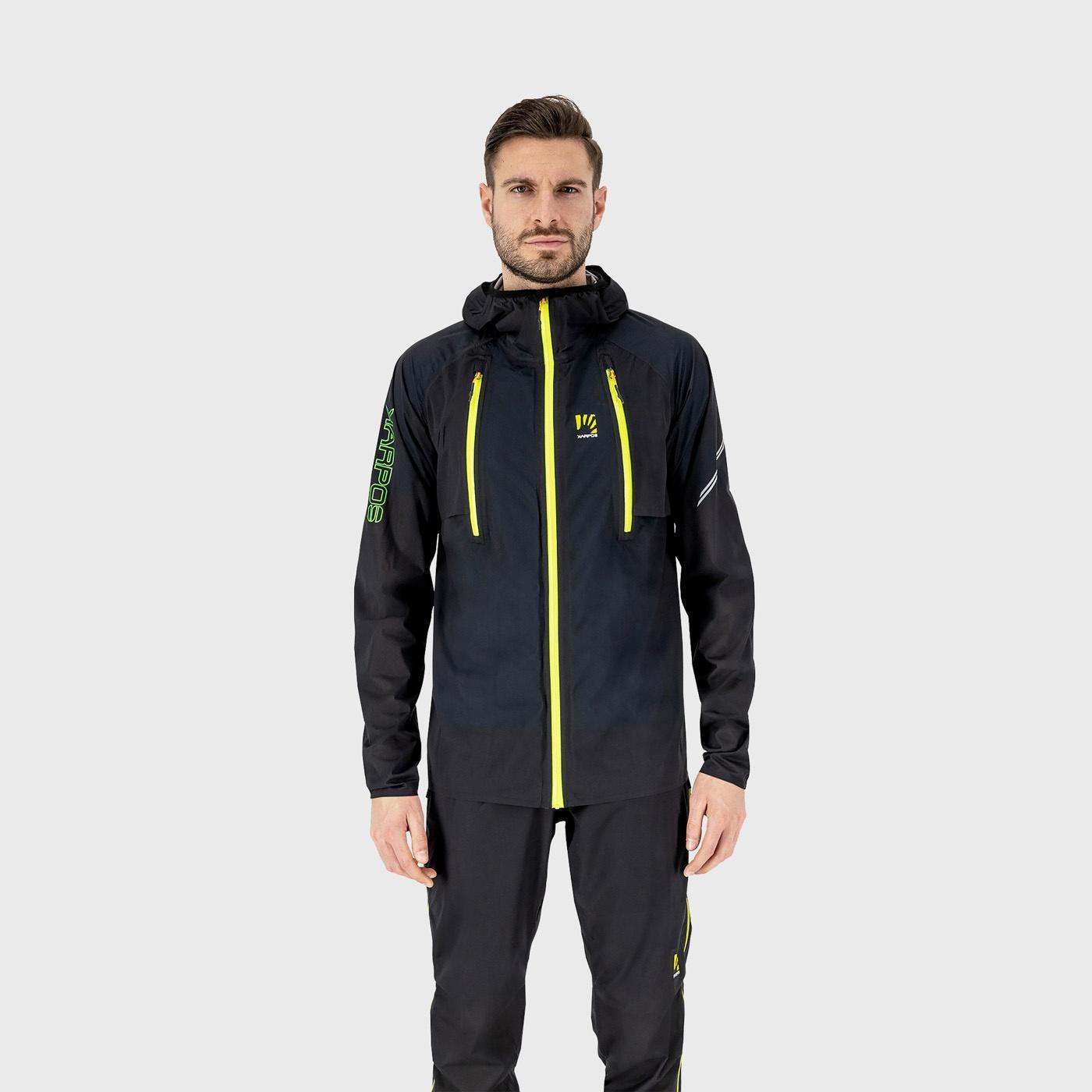 Lavaredo rain jacket - black/green fluo - karpos