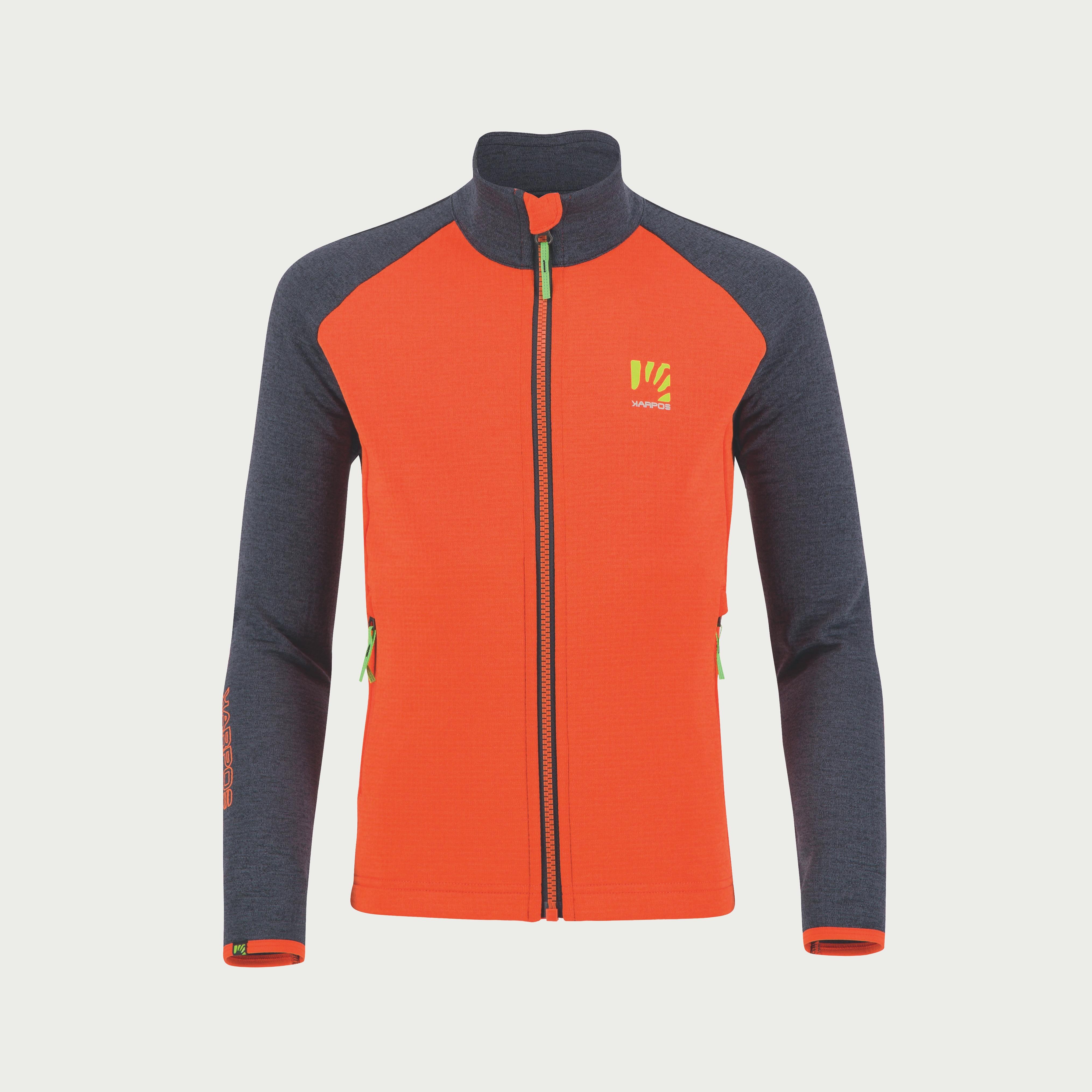 Federa kid fleece - spicy orange/black - karpos