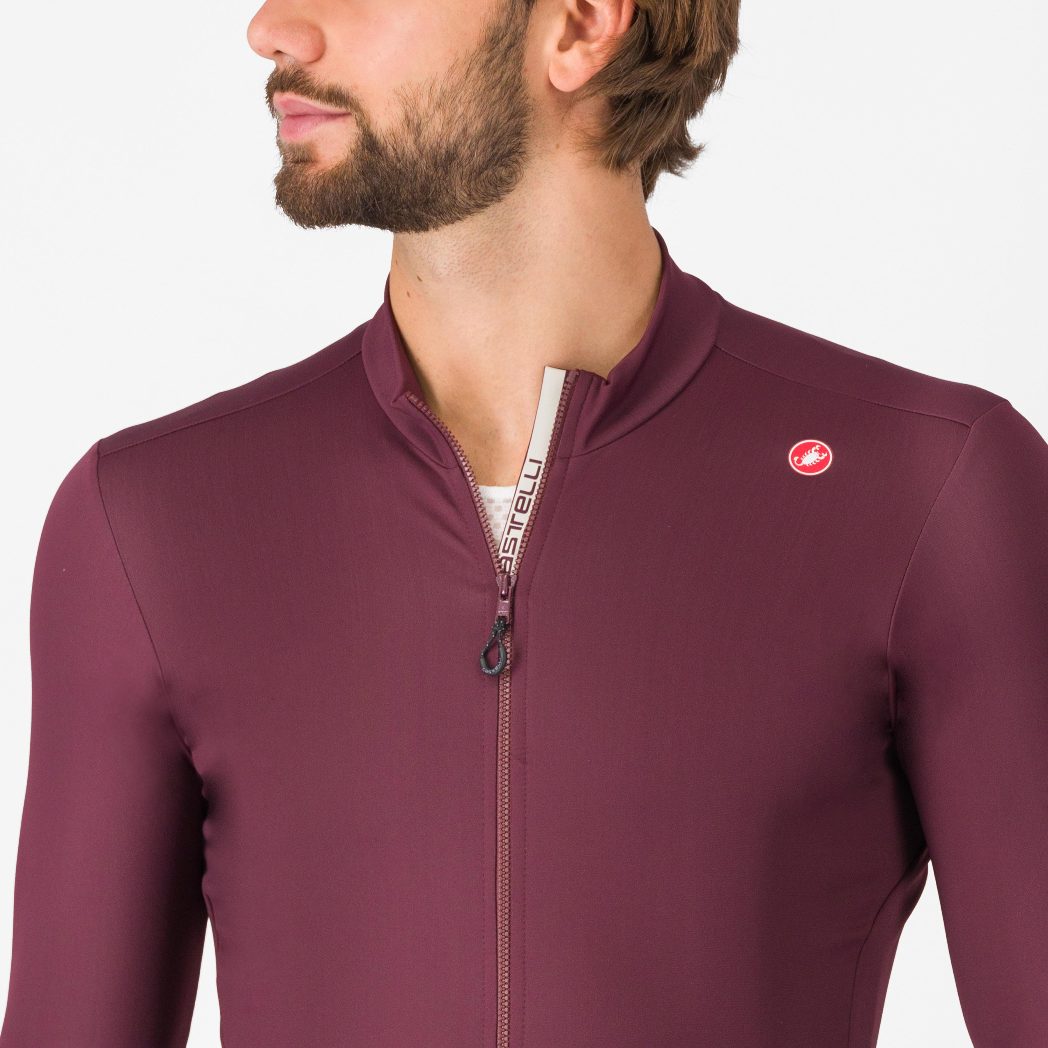 Espresso thermal jersey - deep bordeaux - castelli