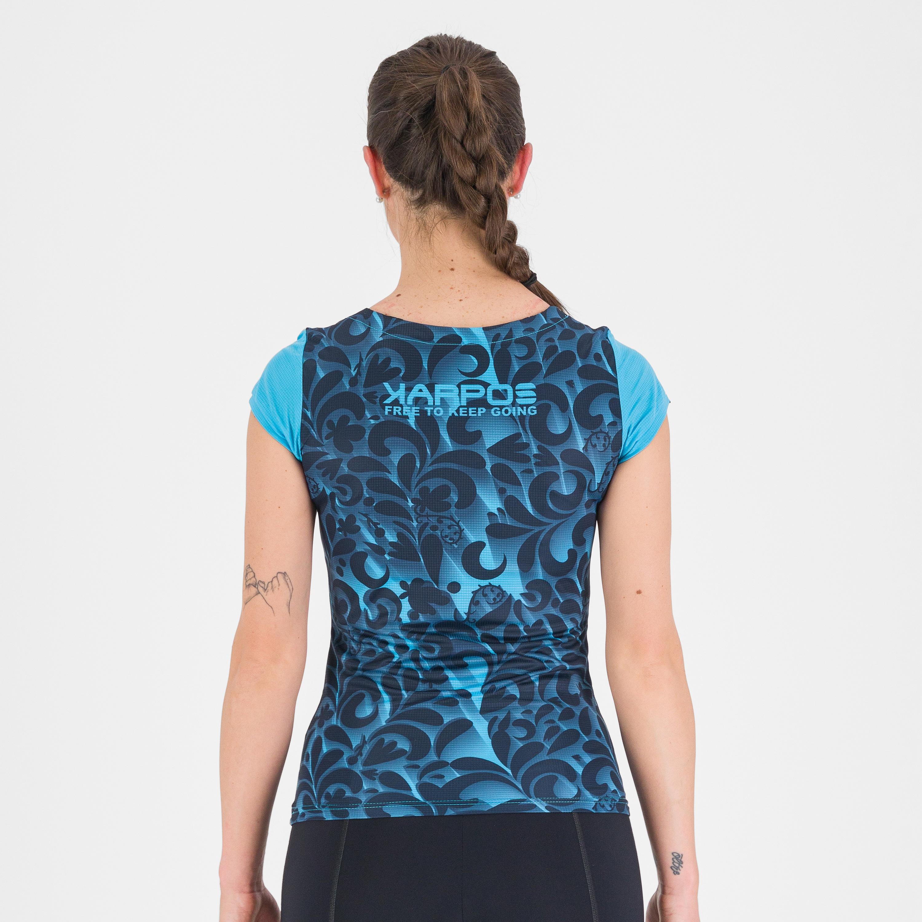 Loma print w jersey - blue atoll/sky captain - karpos