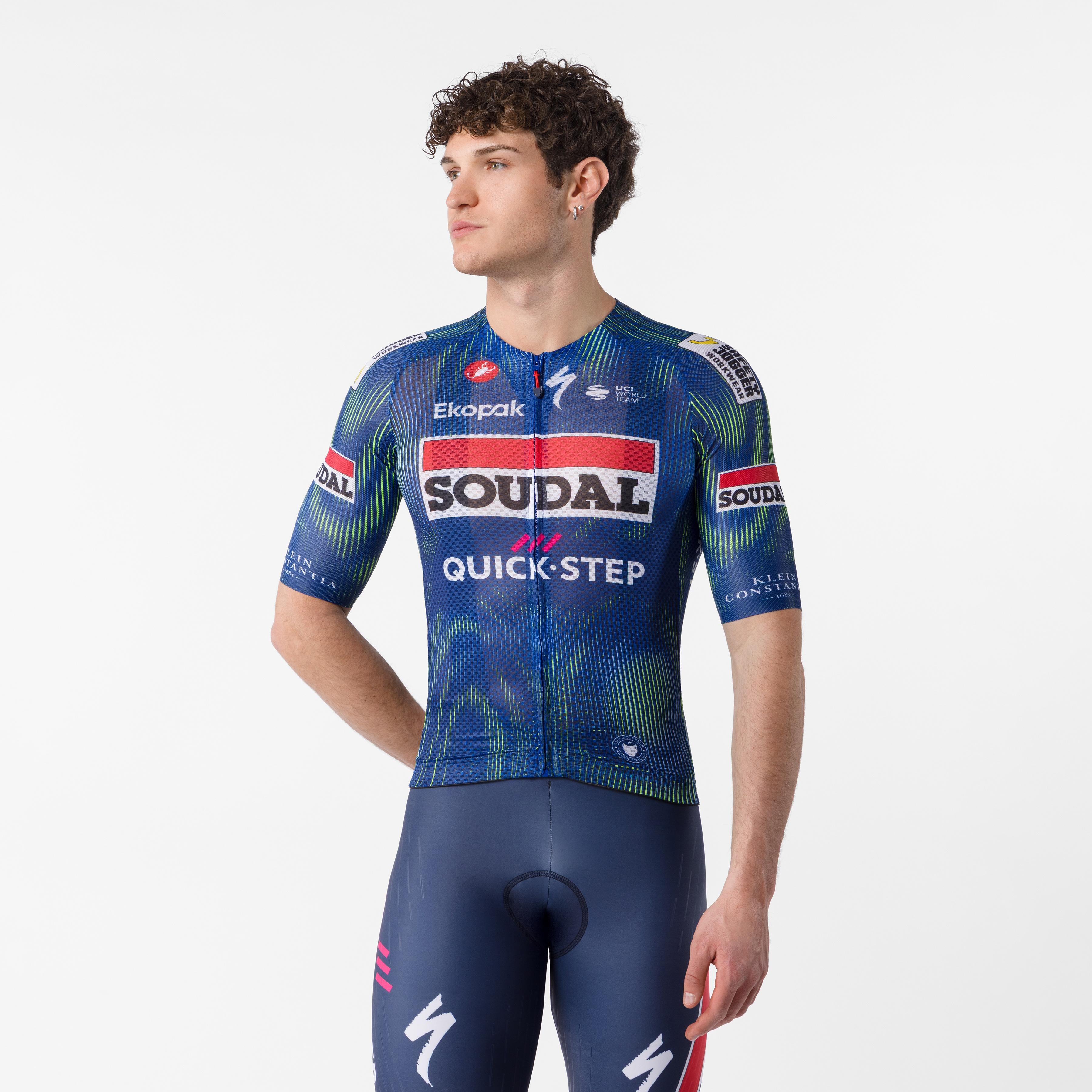 Climber's a/c jersey - blue/electric lime - castelli