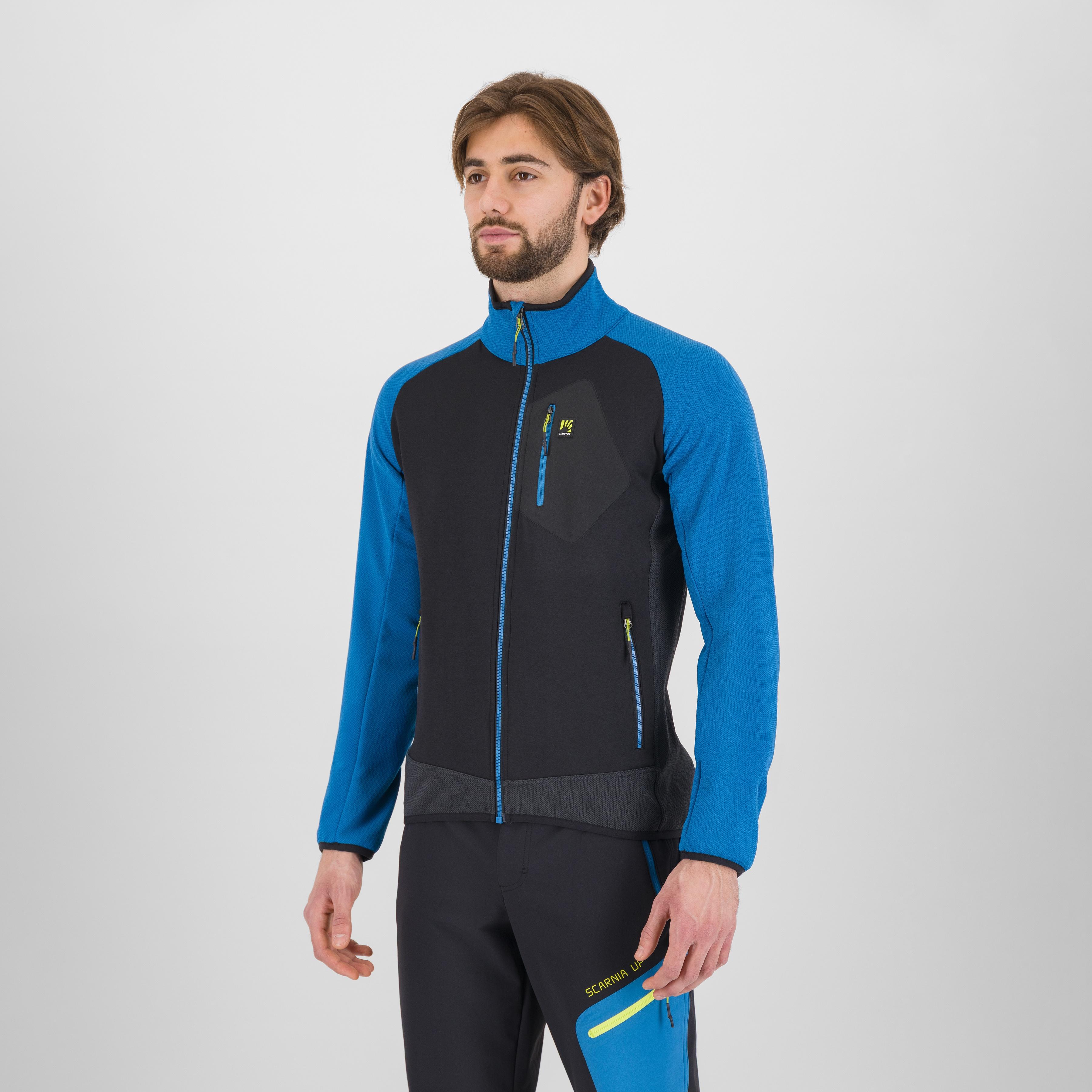 Odle  fleece - black/deep water - karpos