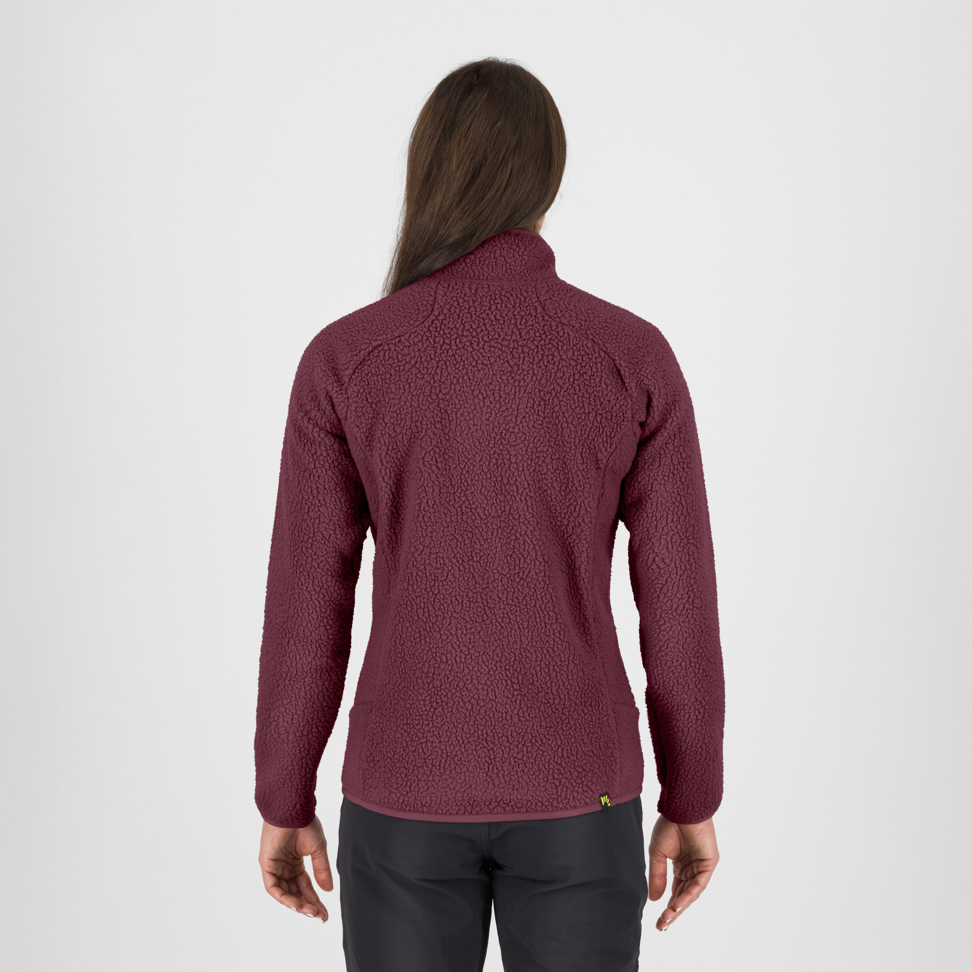 Moiazza retrò w fleece - crimson - karpos